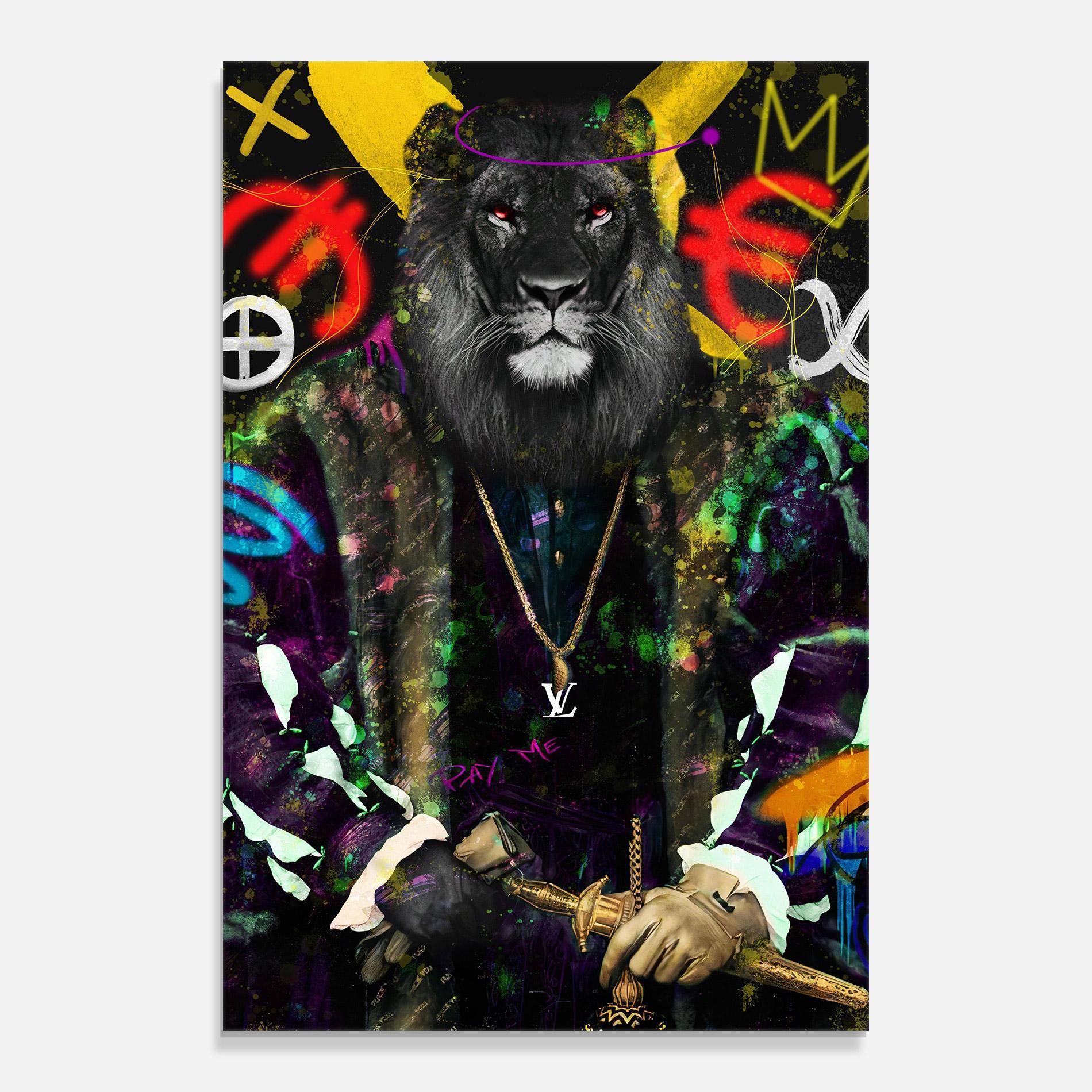 Tablou Sticla Don Lion mockup 0