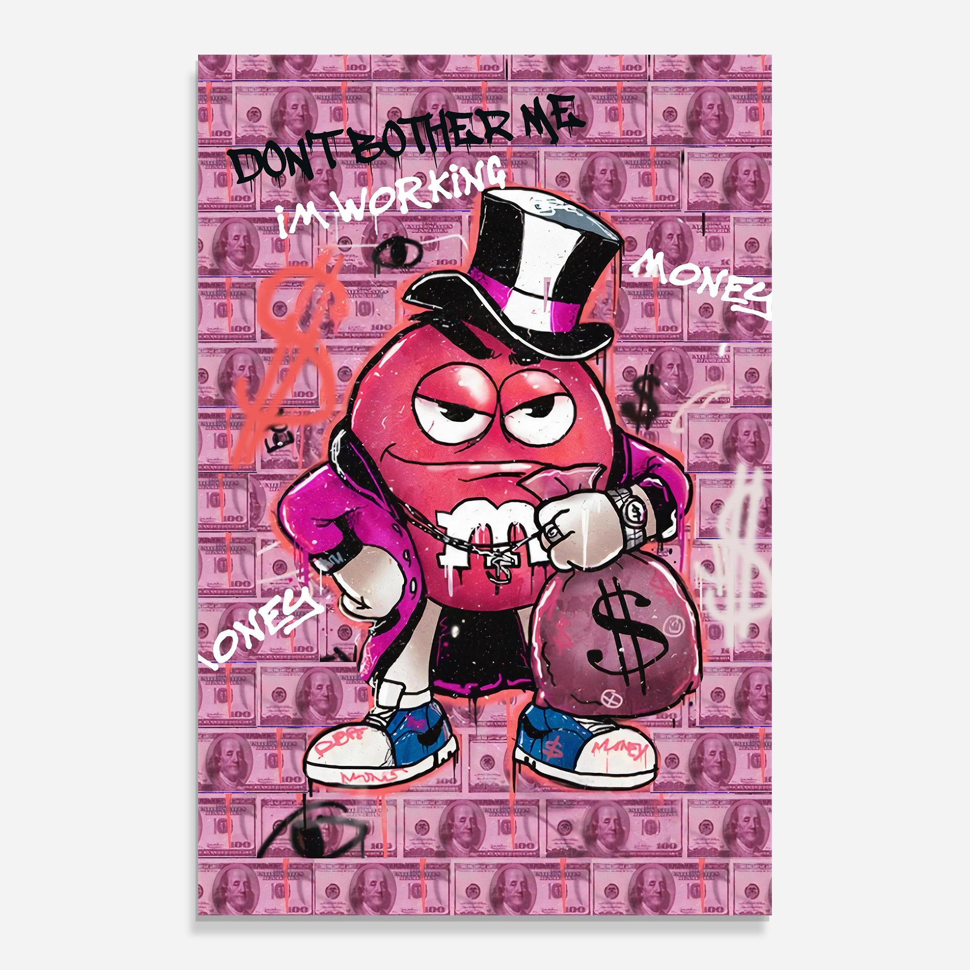 Tablou Sticla Give Me Your Money mockup 0