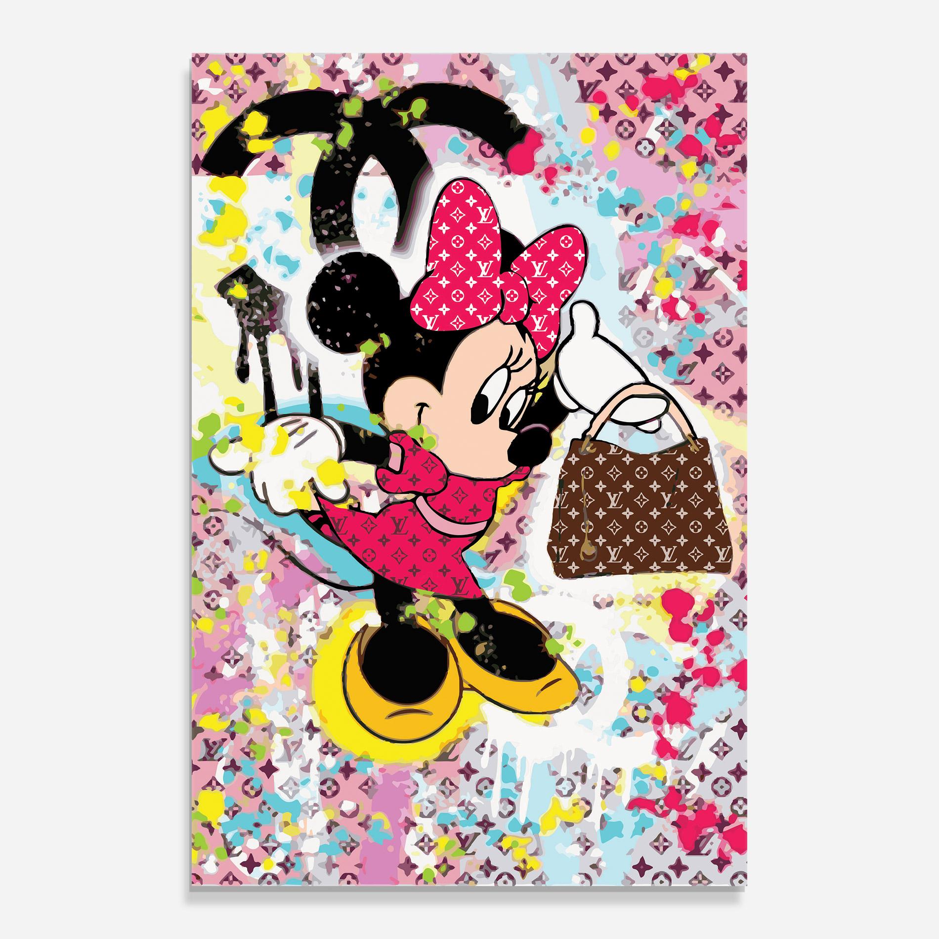 Tablou Sticla Minnie Comes Back In Fashion mockup 0