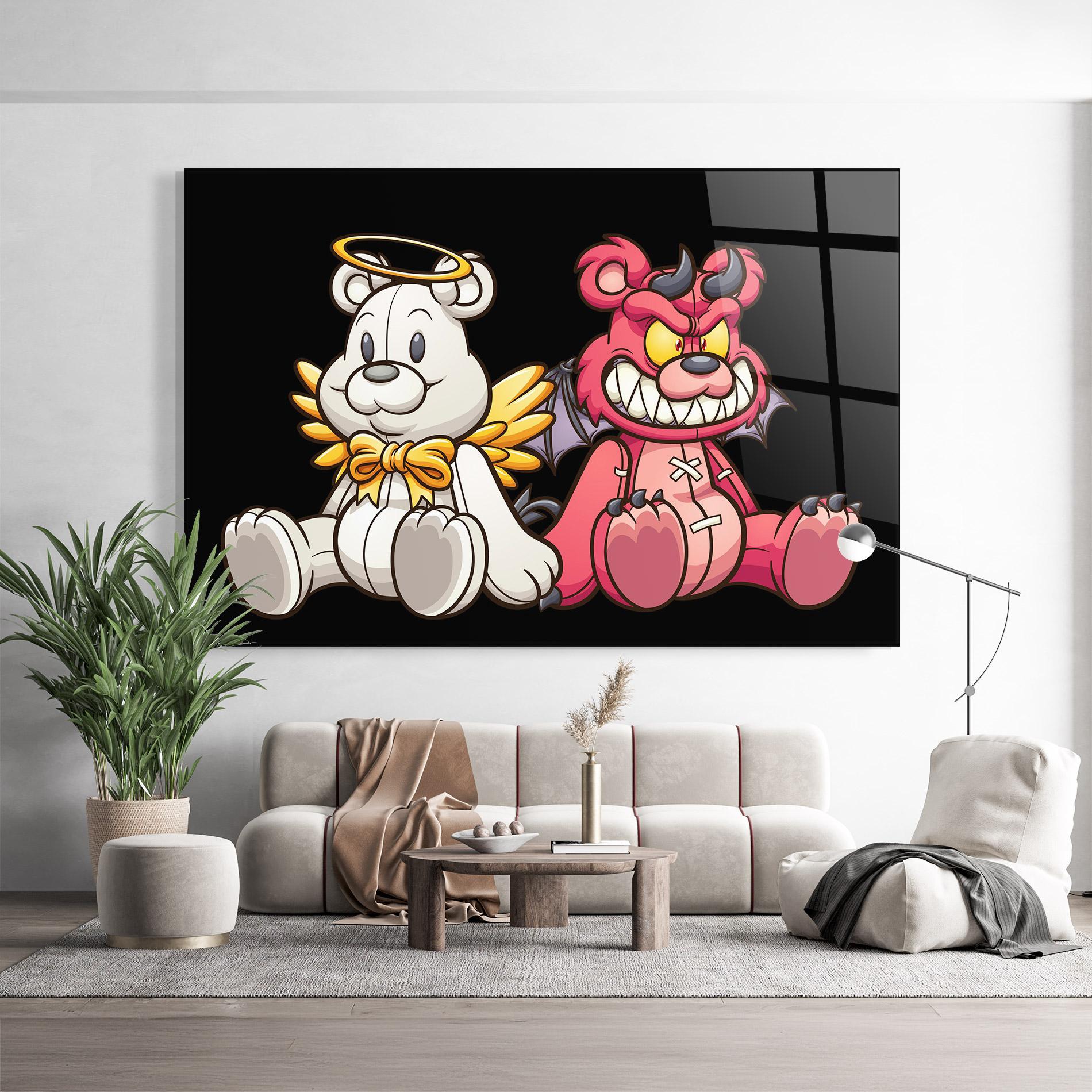 Tablou Sticla Angel Bear mockup 9