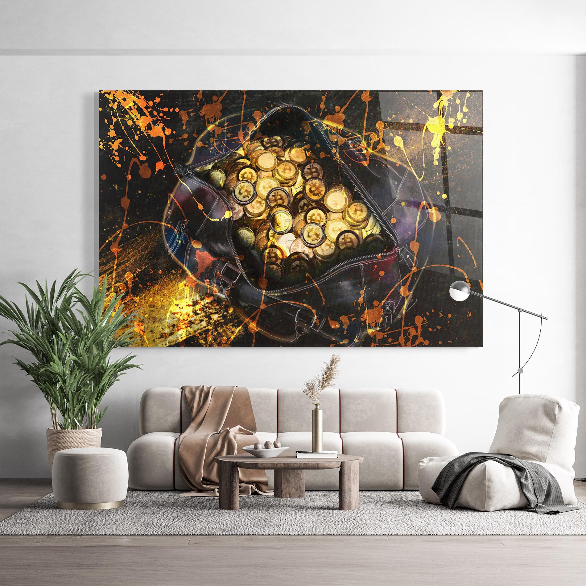 Tablou Sticla Crypto Rich mockup 9