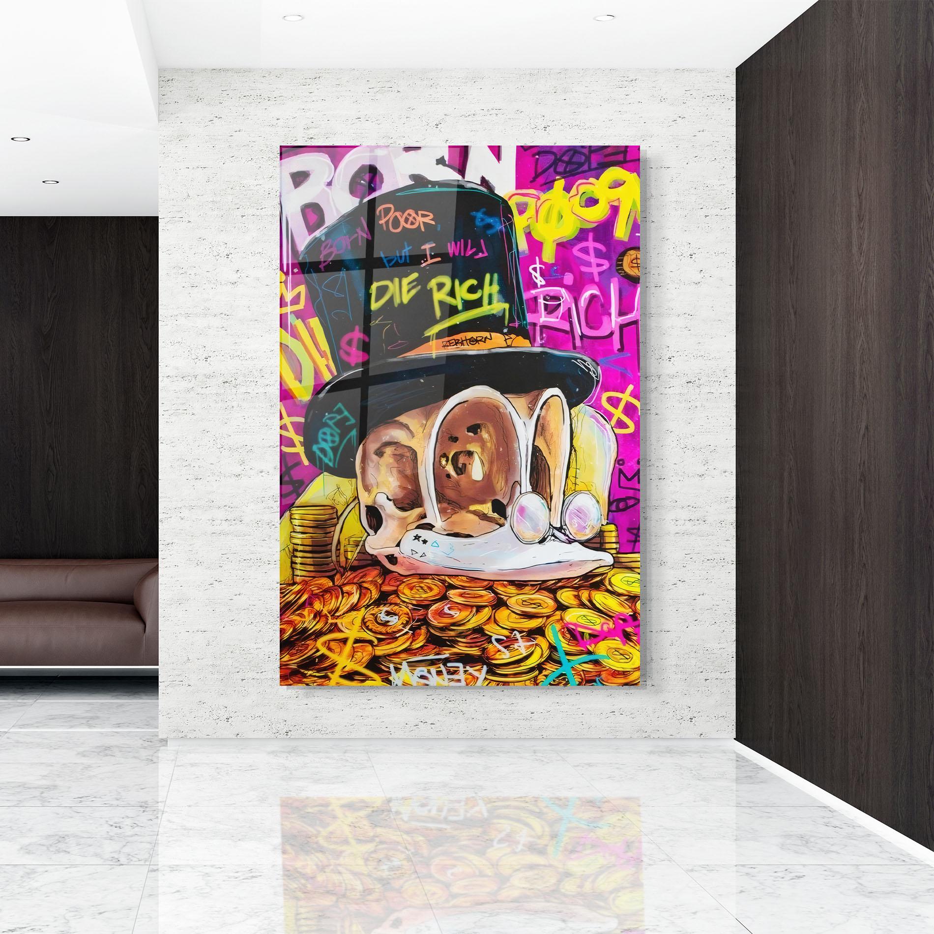 Tablou Sticla Die Rich mockup 9