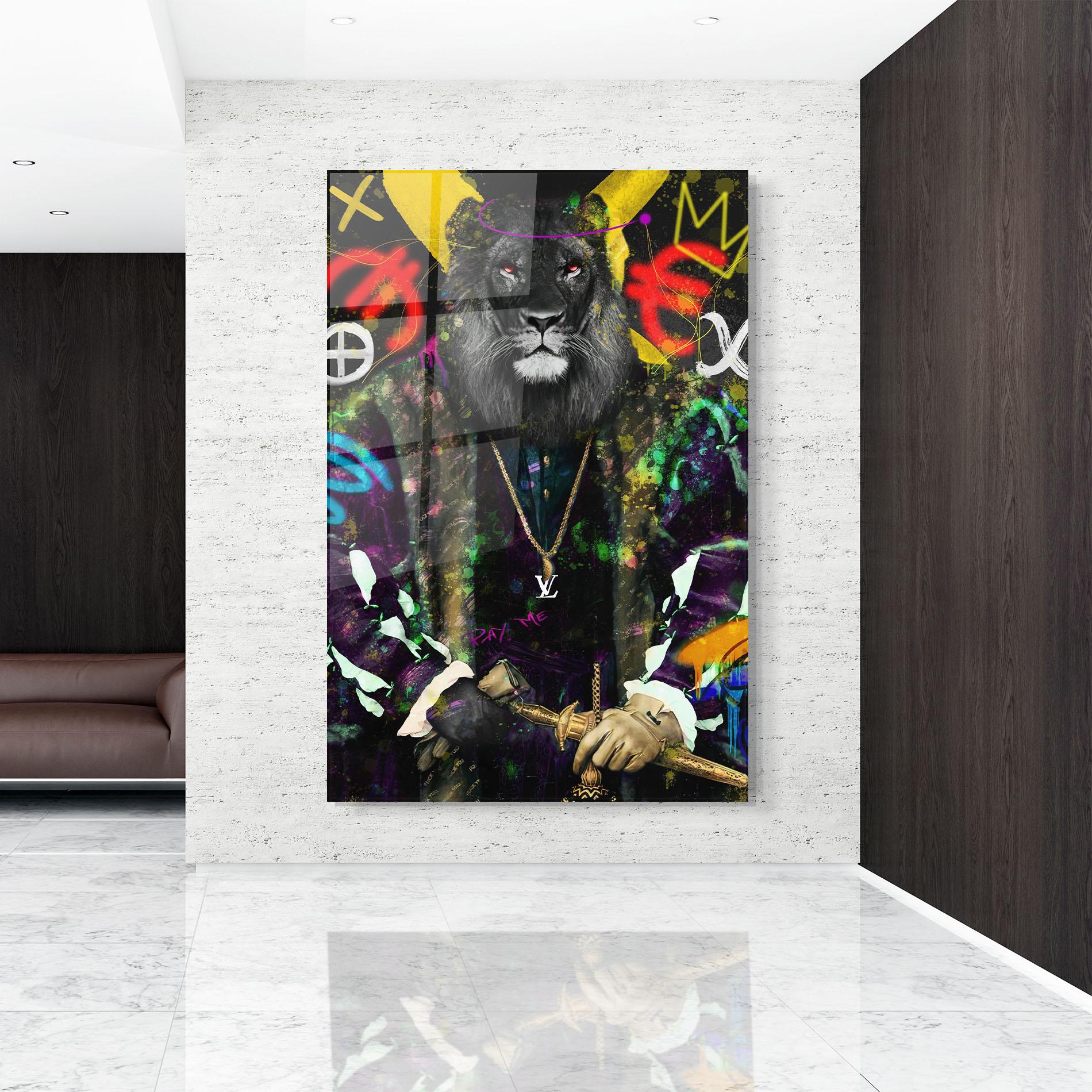 Tablou Sticla Don Lion mockup 9