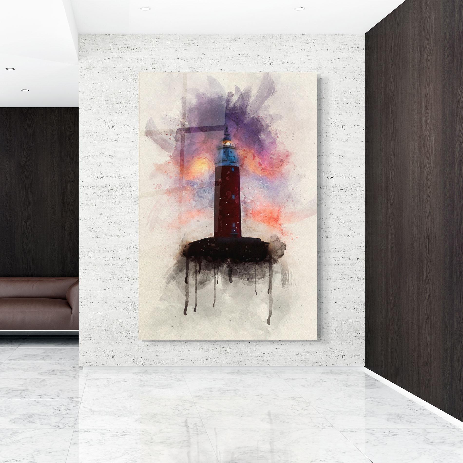 Tablou Sticla Lighthouse mockup 9
