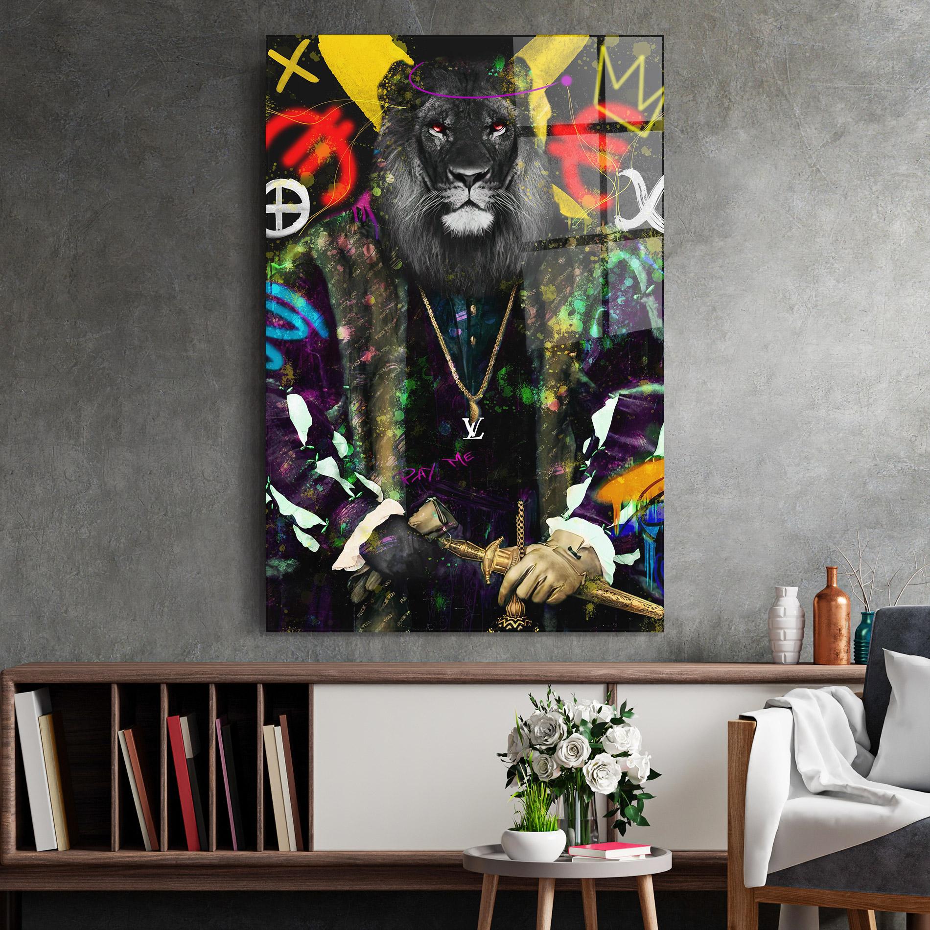 Tablou Sticla Don Lion mockup 2