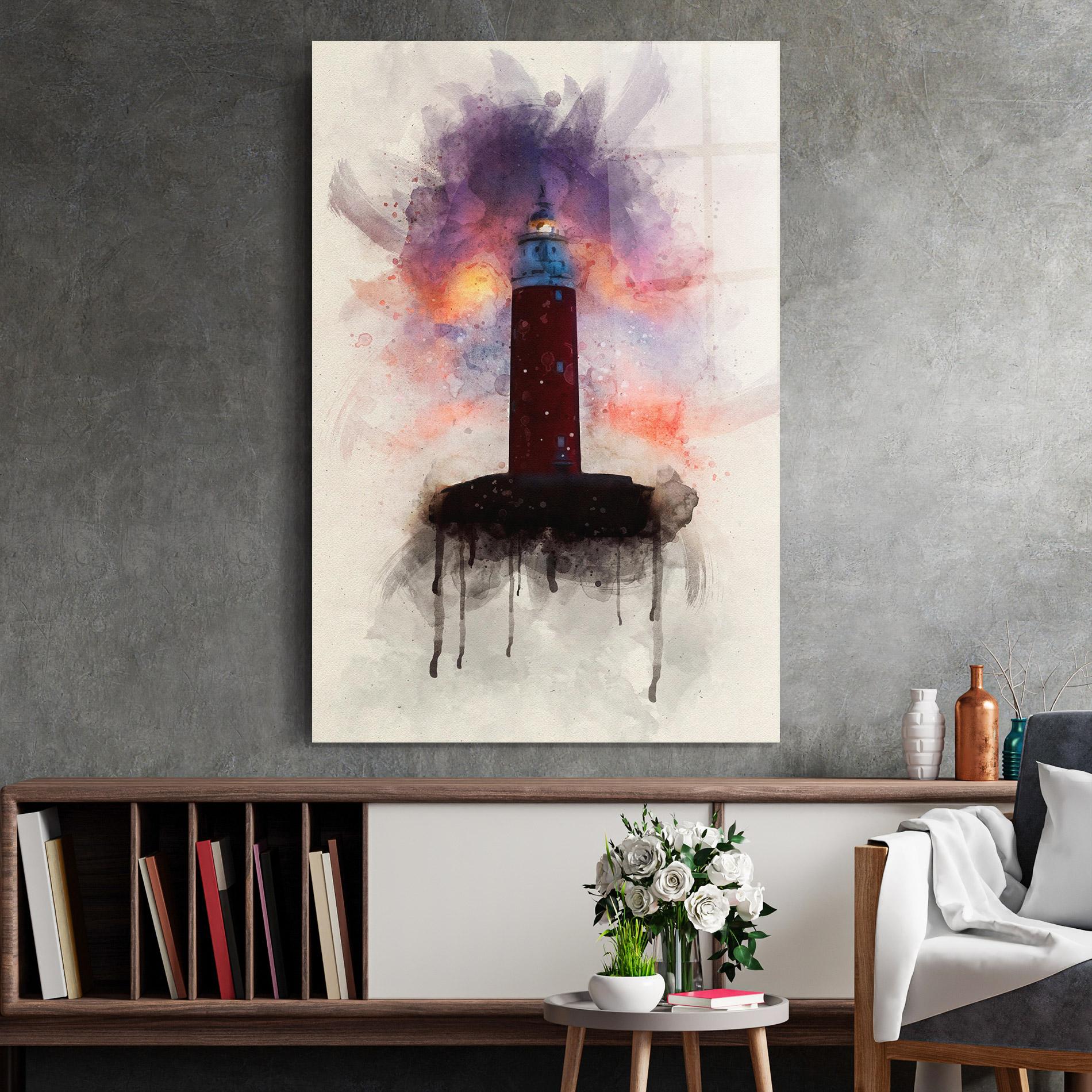 Tablou Sticla Lighthouse mockup 2