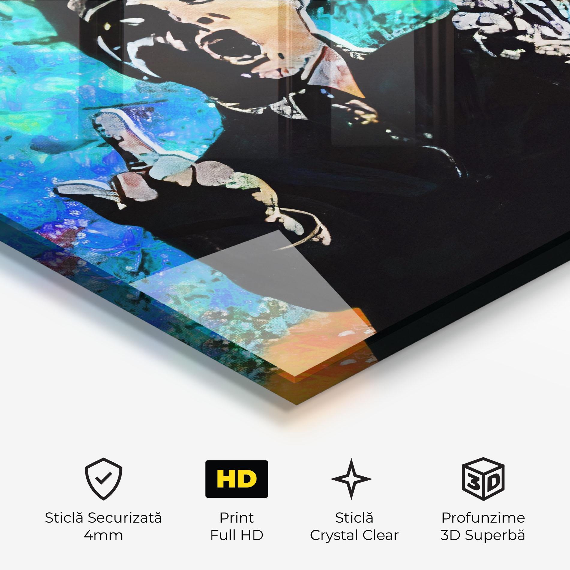 Tablou Sticla Flip The Bird mockup 3