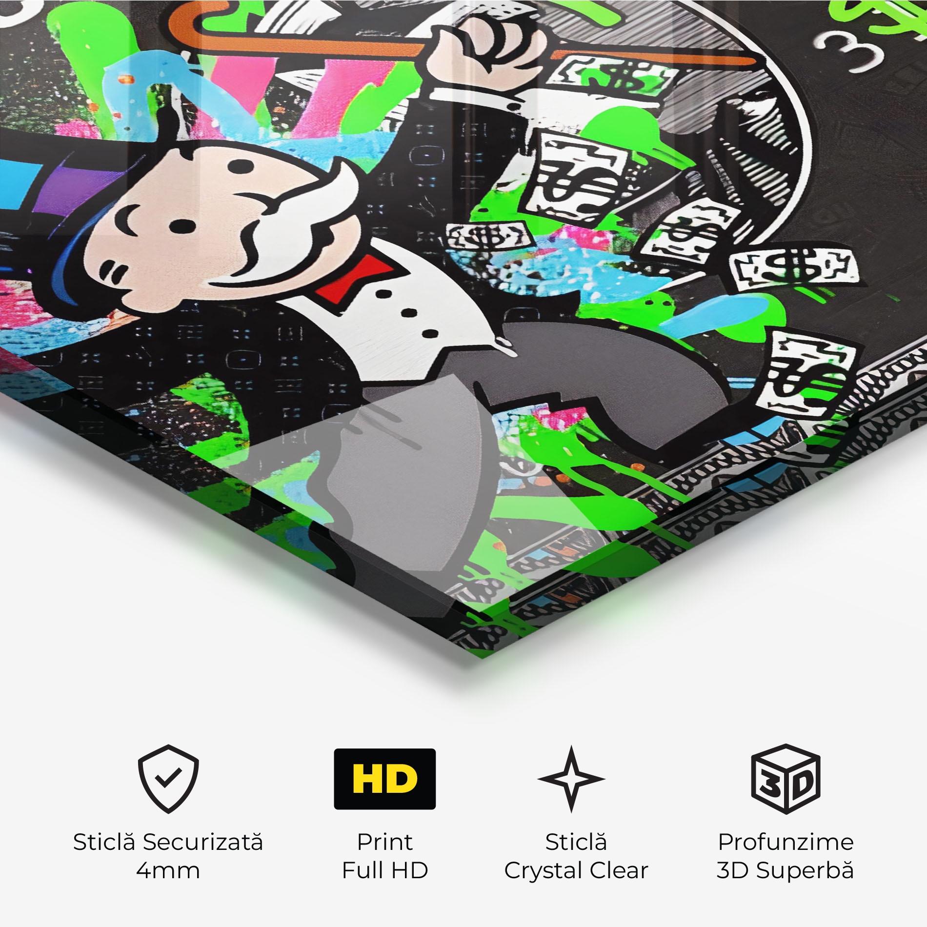 Tablou Sticla Make Money mockup 3