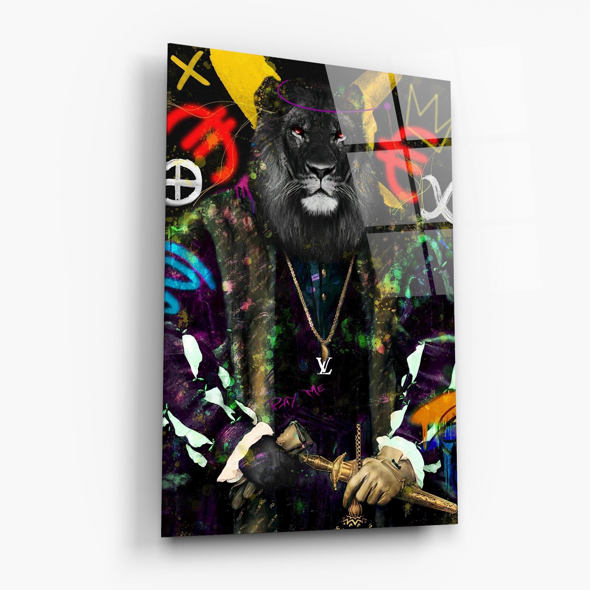 Tablou Sticla Don Lion mockup 6