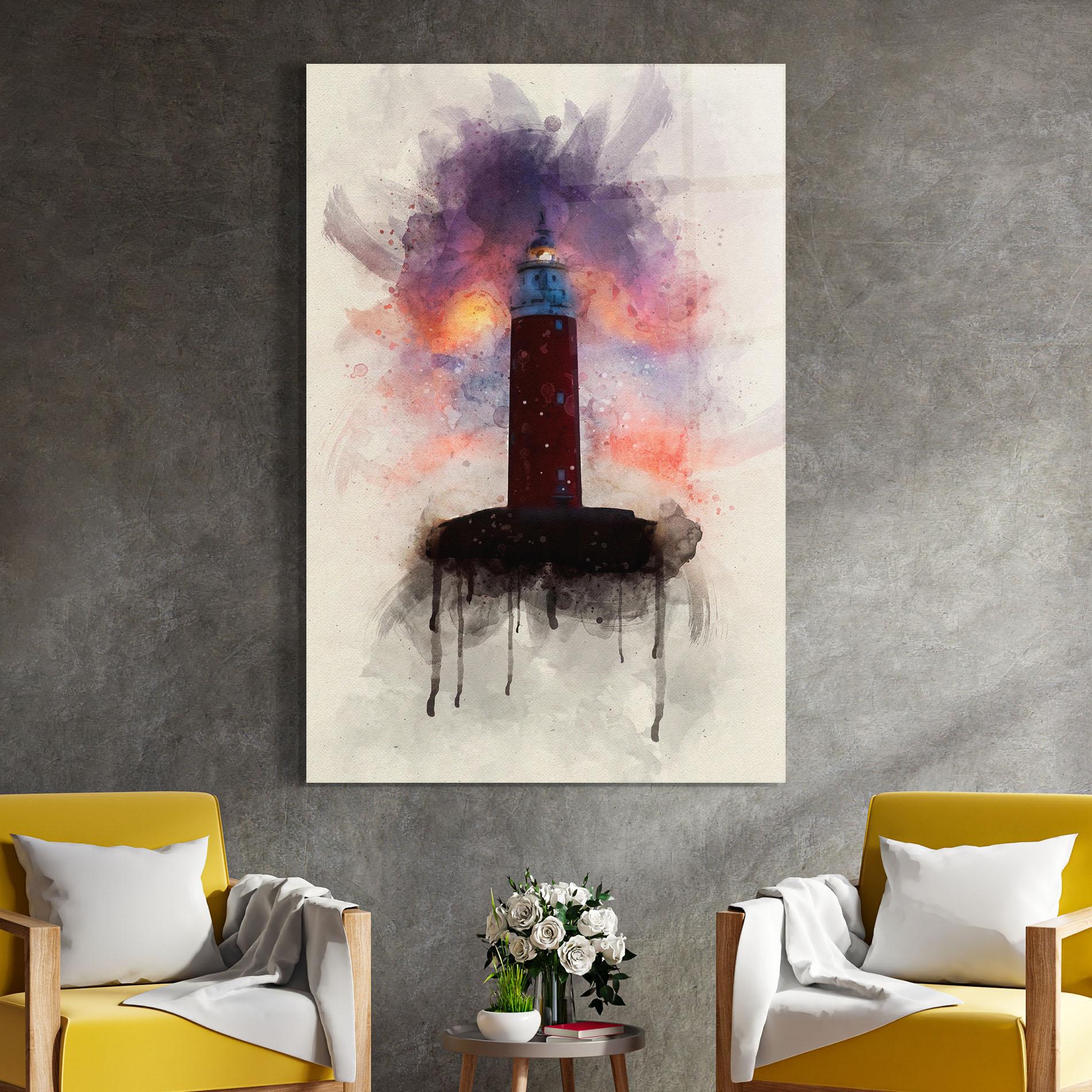 Tablou Sticla Lighthouse mockup 4