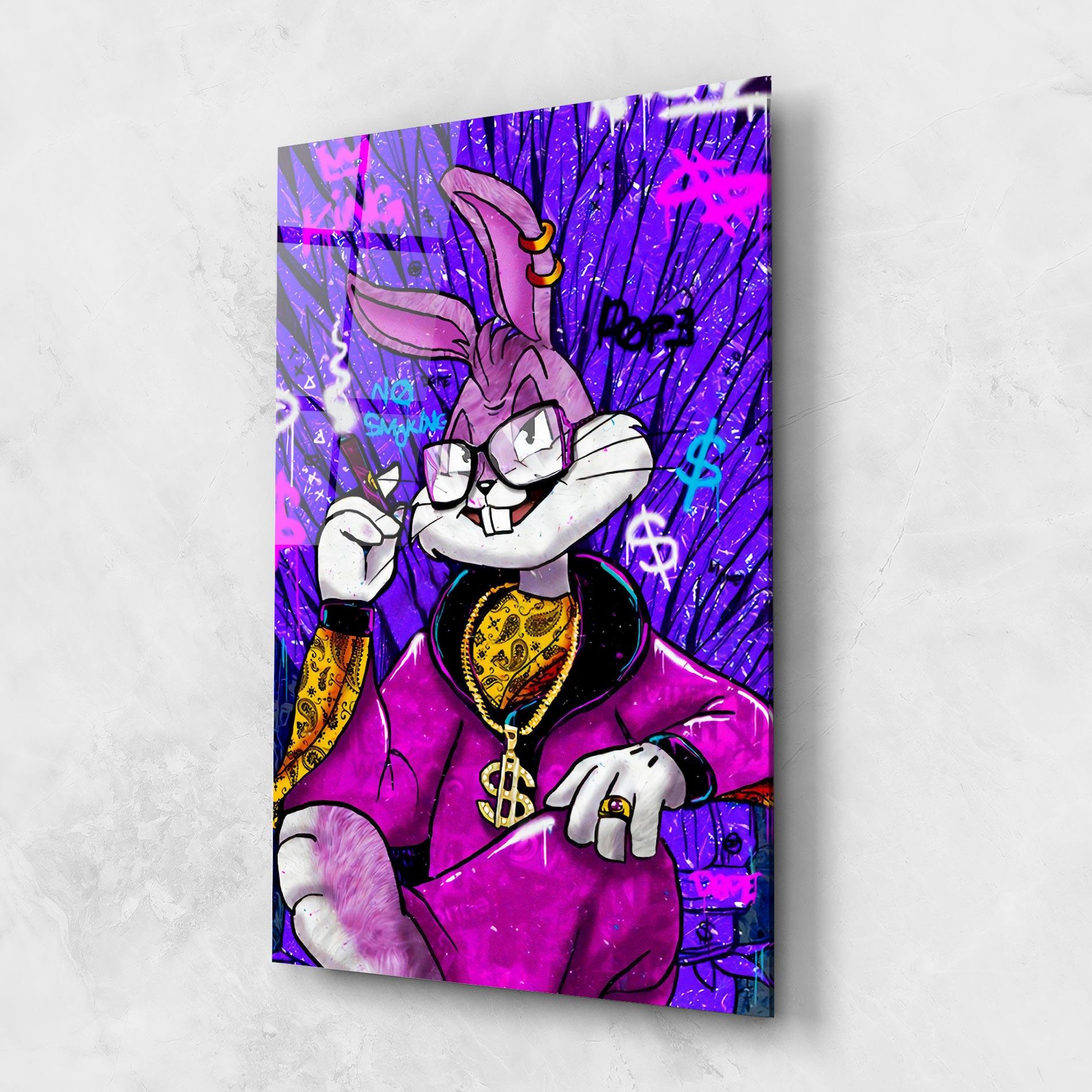 Tablou Sticla Boss Buny mockup 1