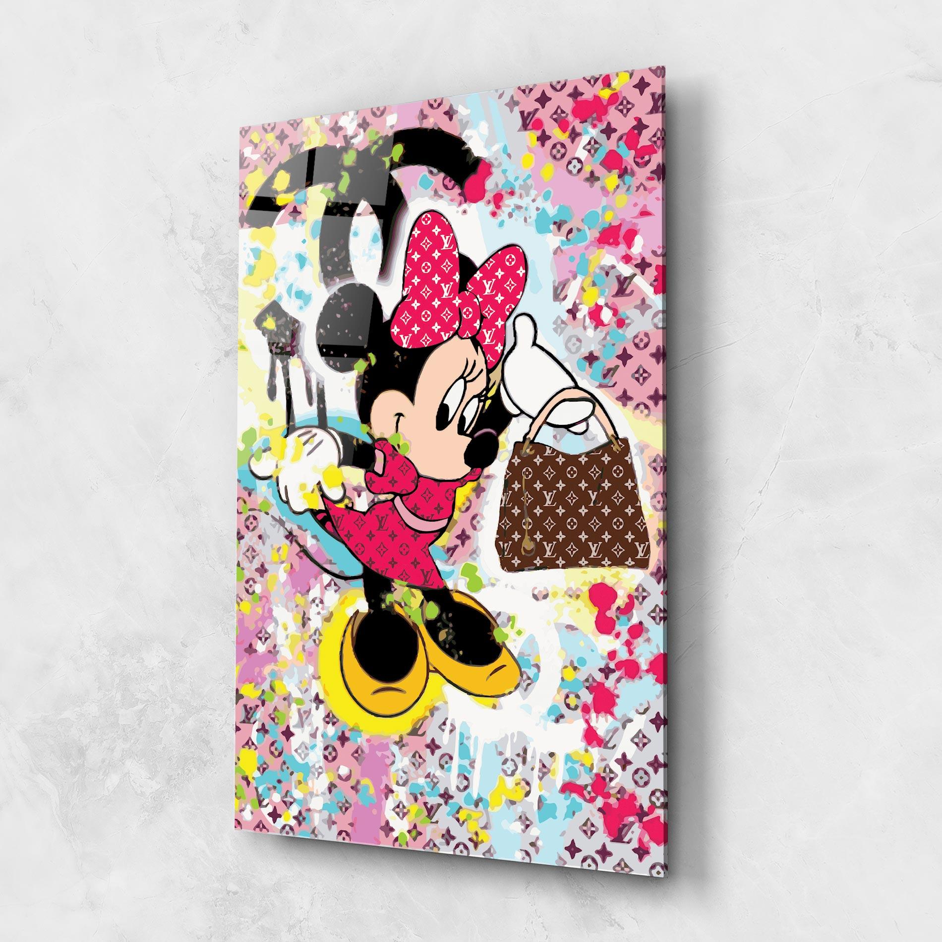 Tablou Sticla Minnie Comes Back In Fashion mockup 1