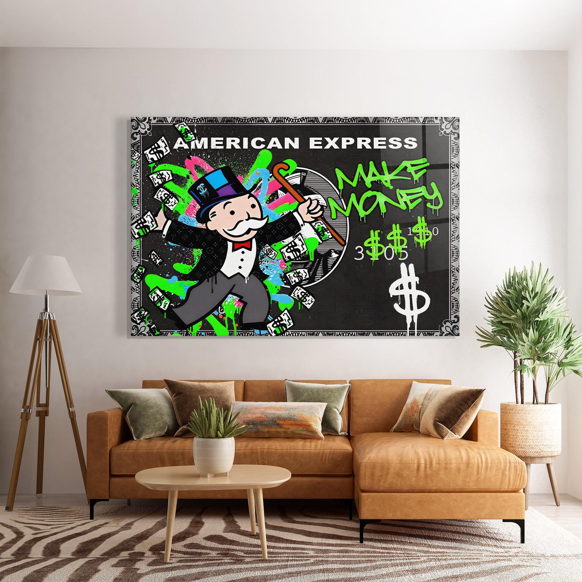 Tablou Sticla Make Money mockup 7