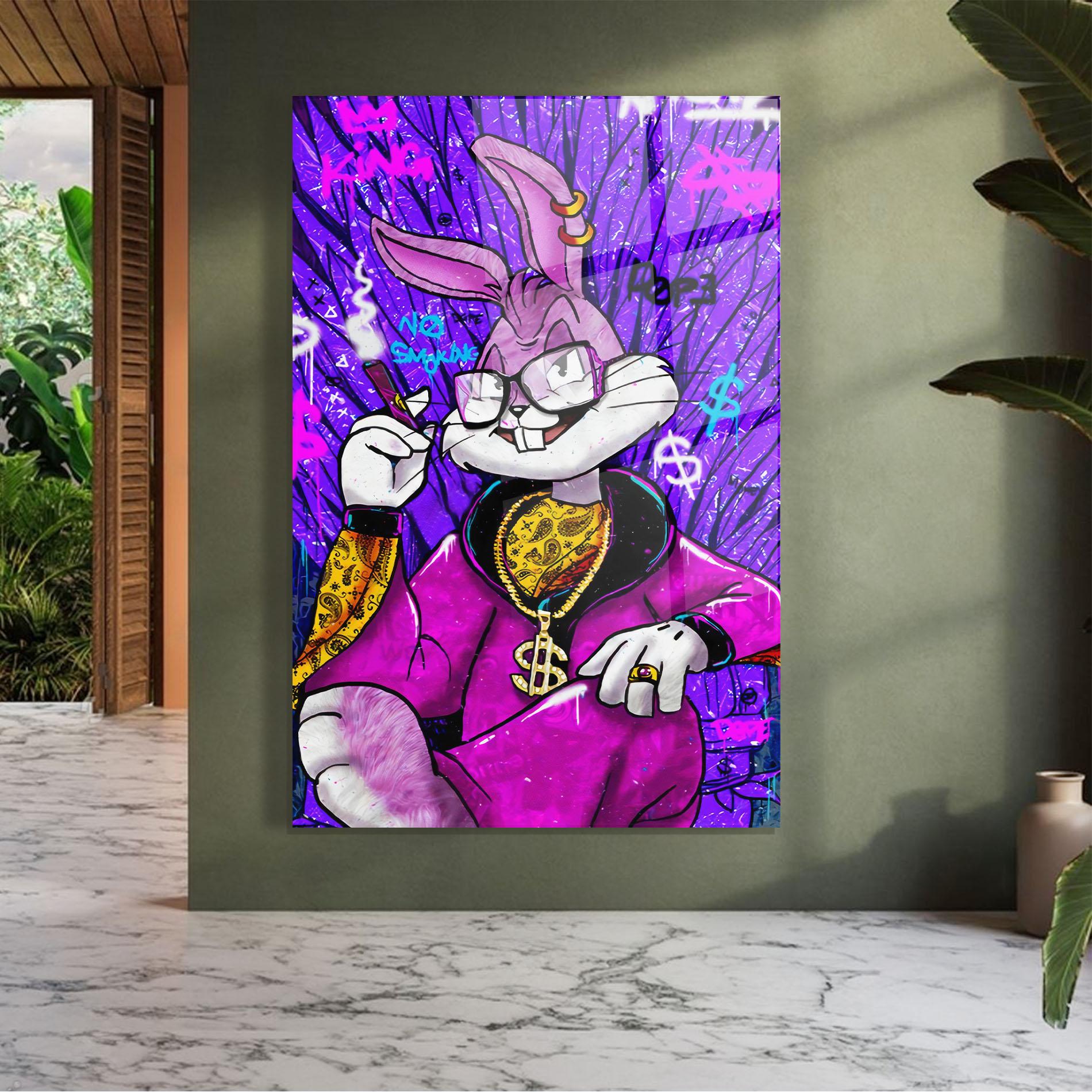 Tablou Sticla Boss Buny mockup 7