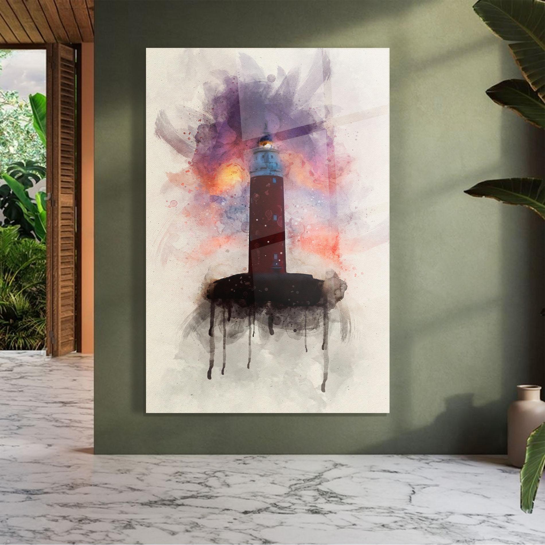 Tablou Sticla Lighthouse mockup 7