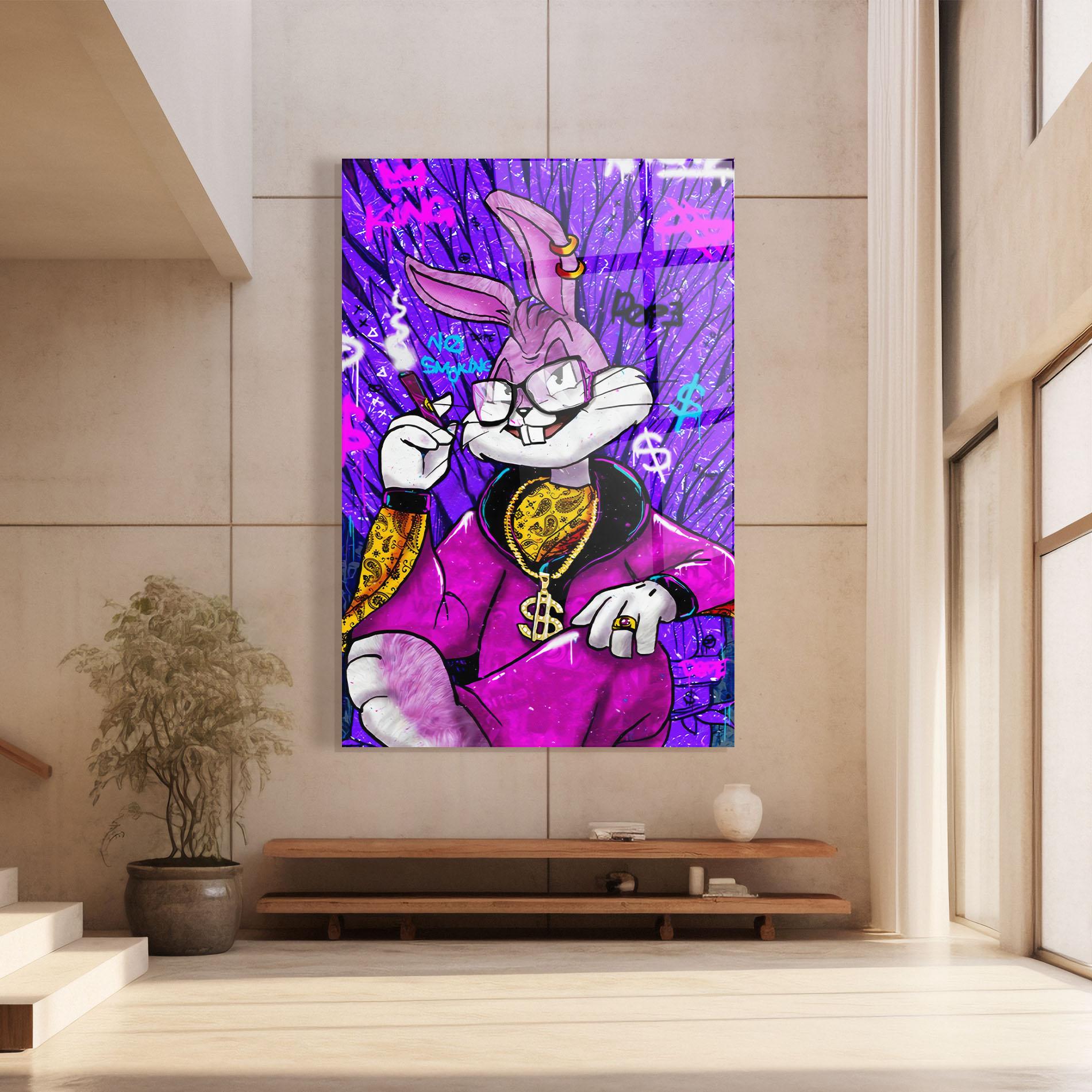 Tablou Sticla Boss Buny mockup 8