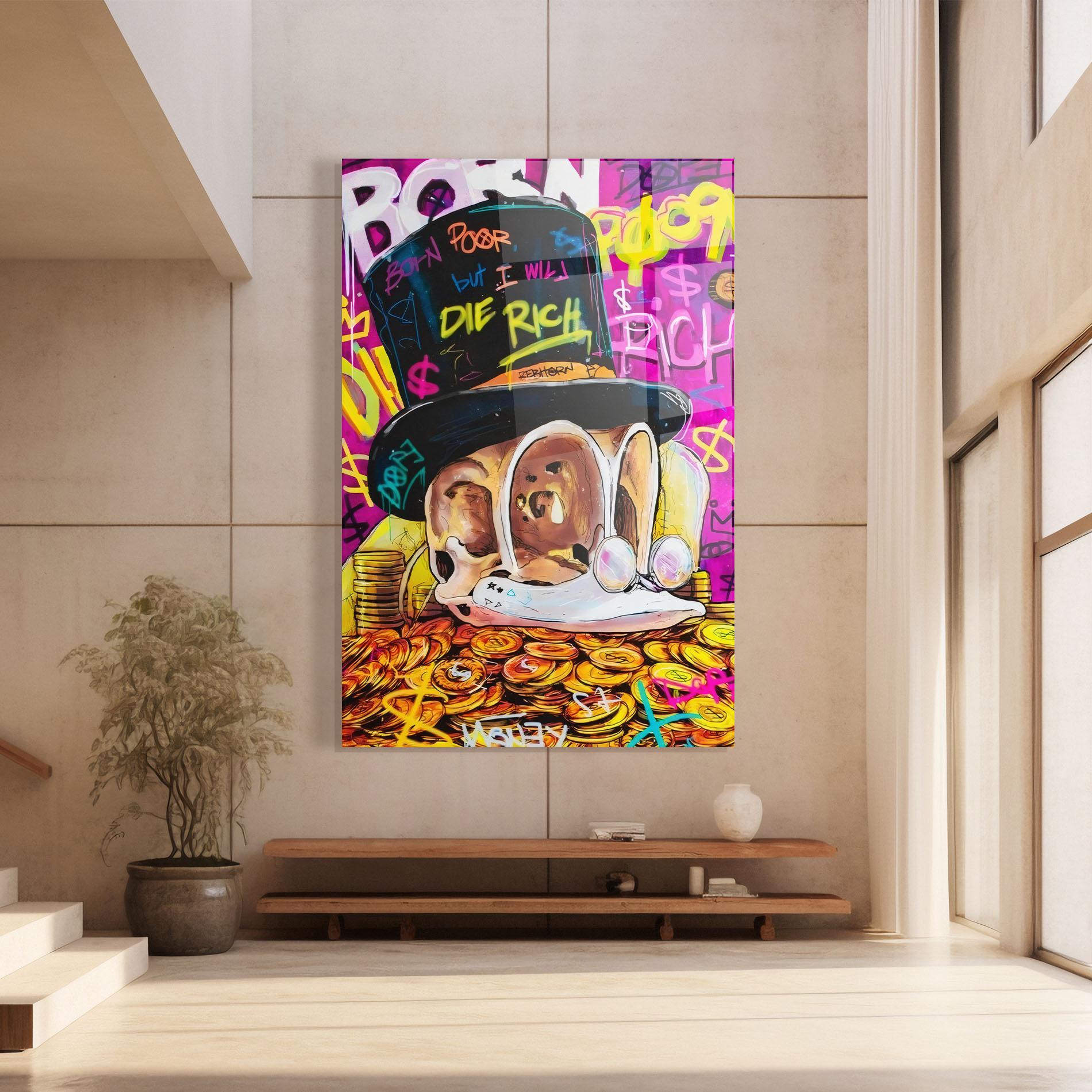 Tablou Sticla Die Rich mockup 8