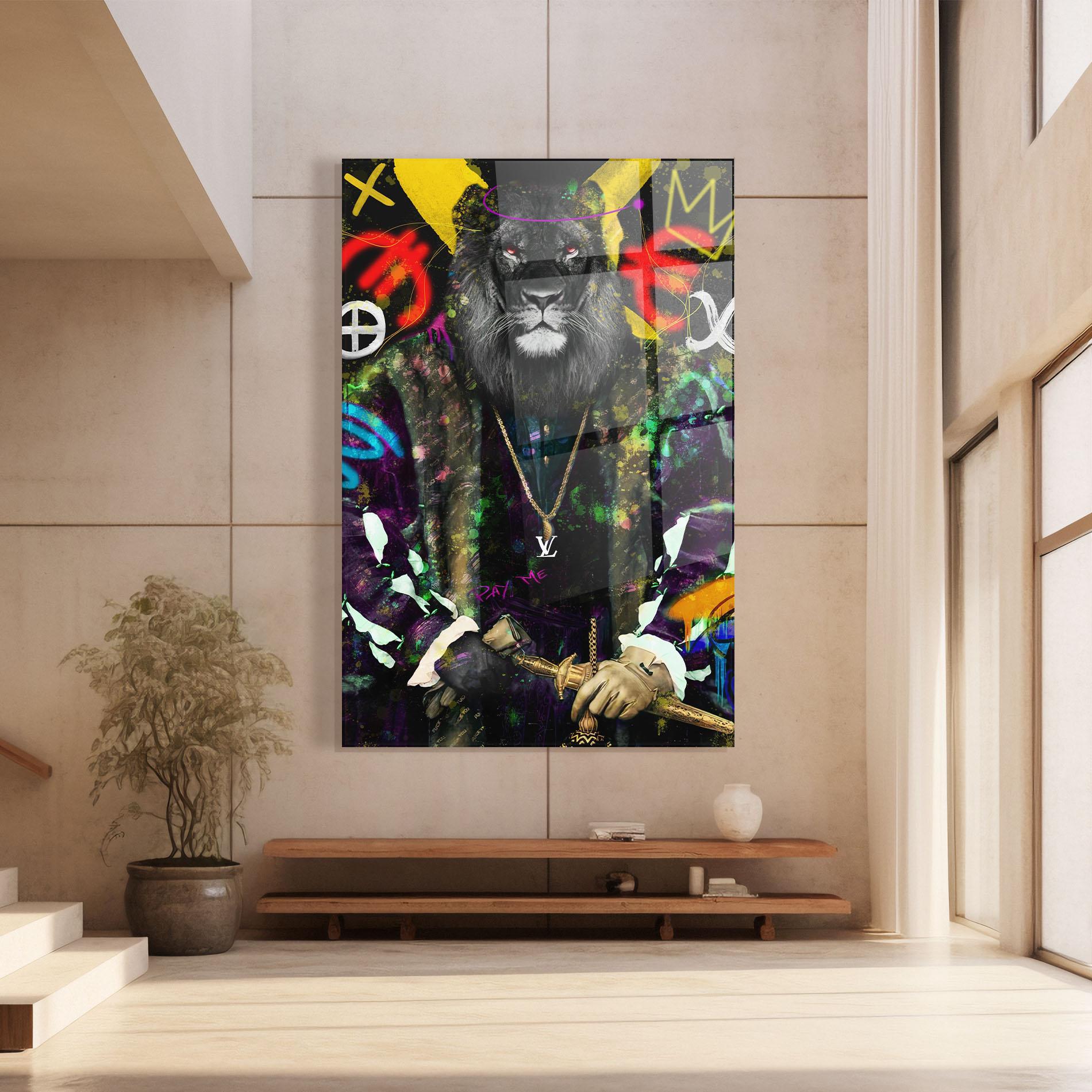 Tablou Sticla Don Lion mockup 8