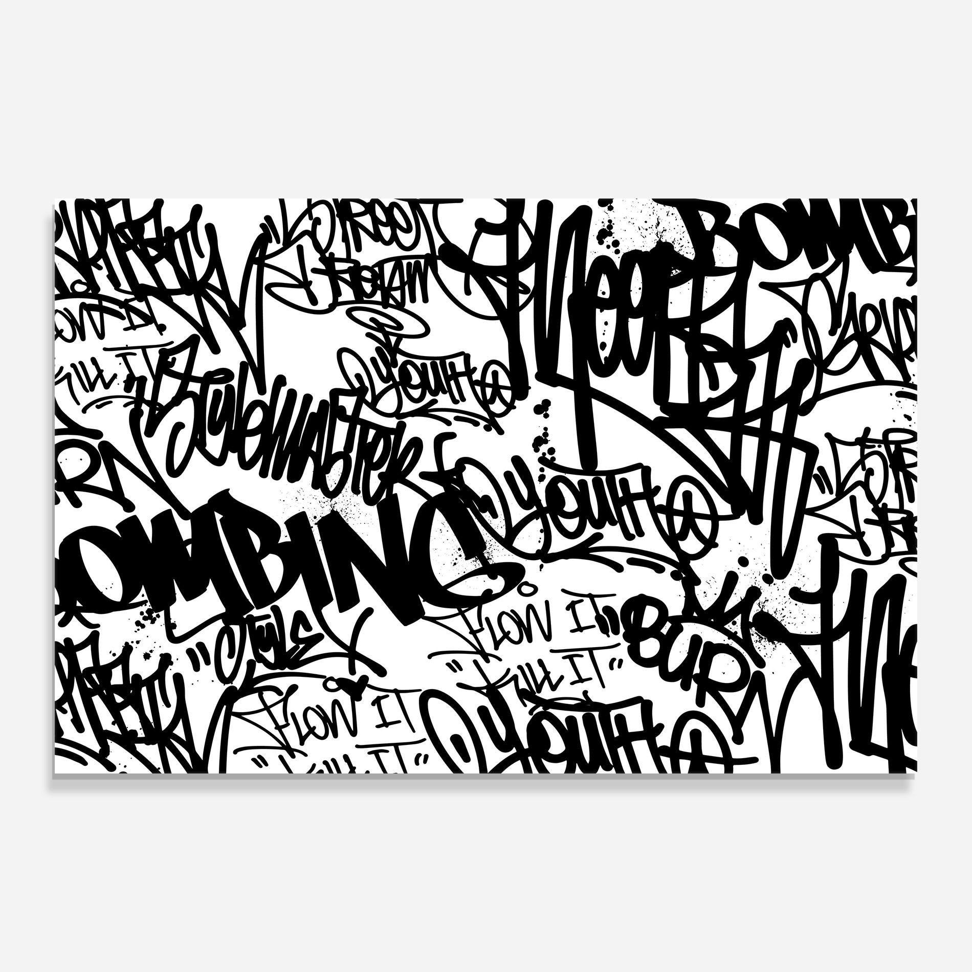 Tablou Sticla Black Tags mockup 0