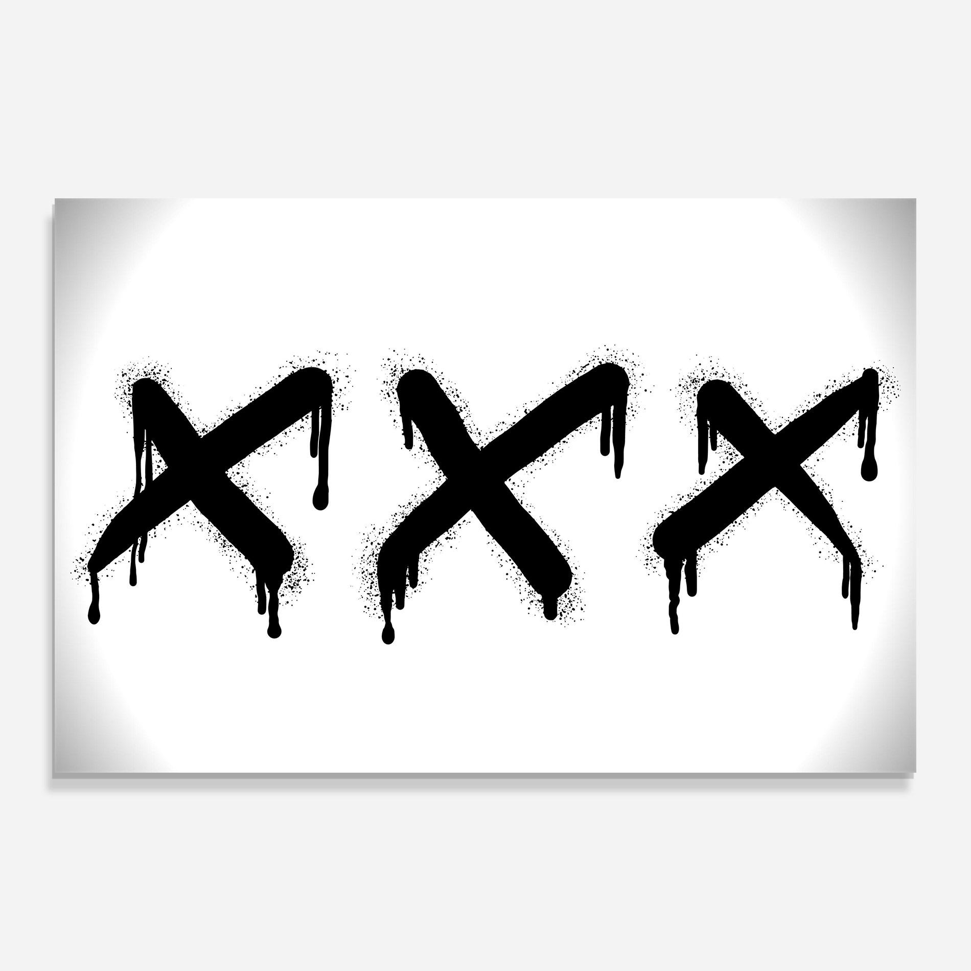 Tablou Sticla Grafiti X Spray mockup 0