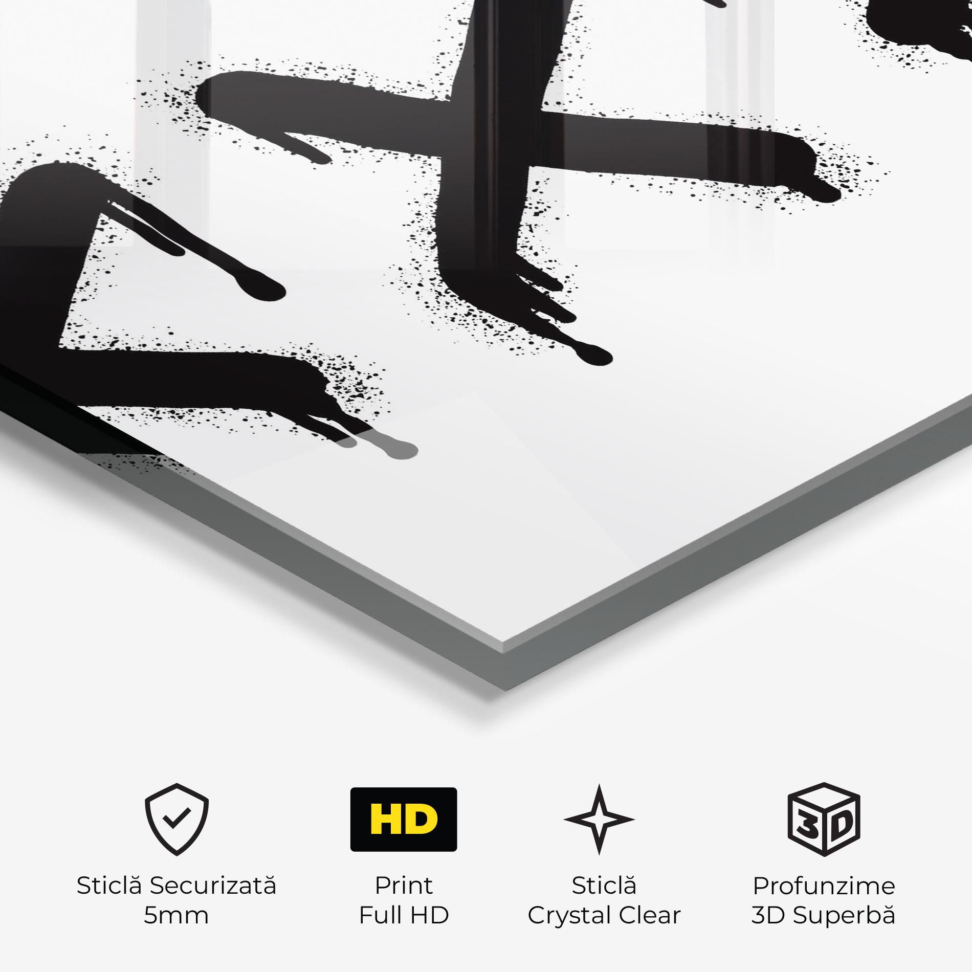 Tablou Sticla Grafiti X Spray mockup 3