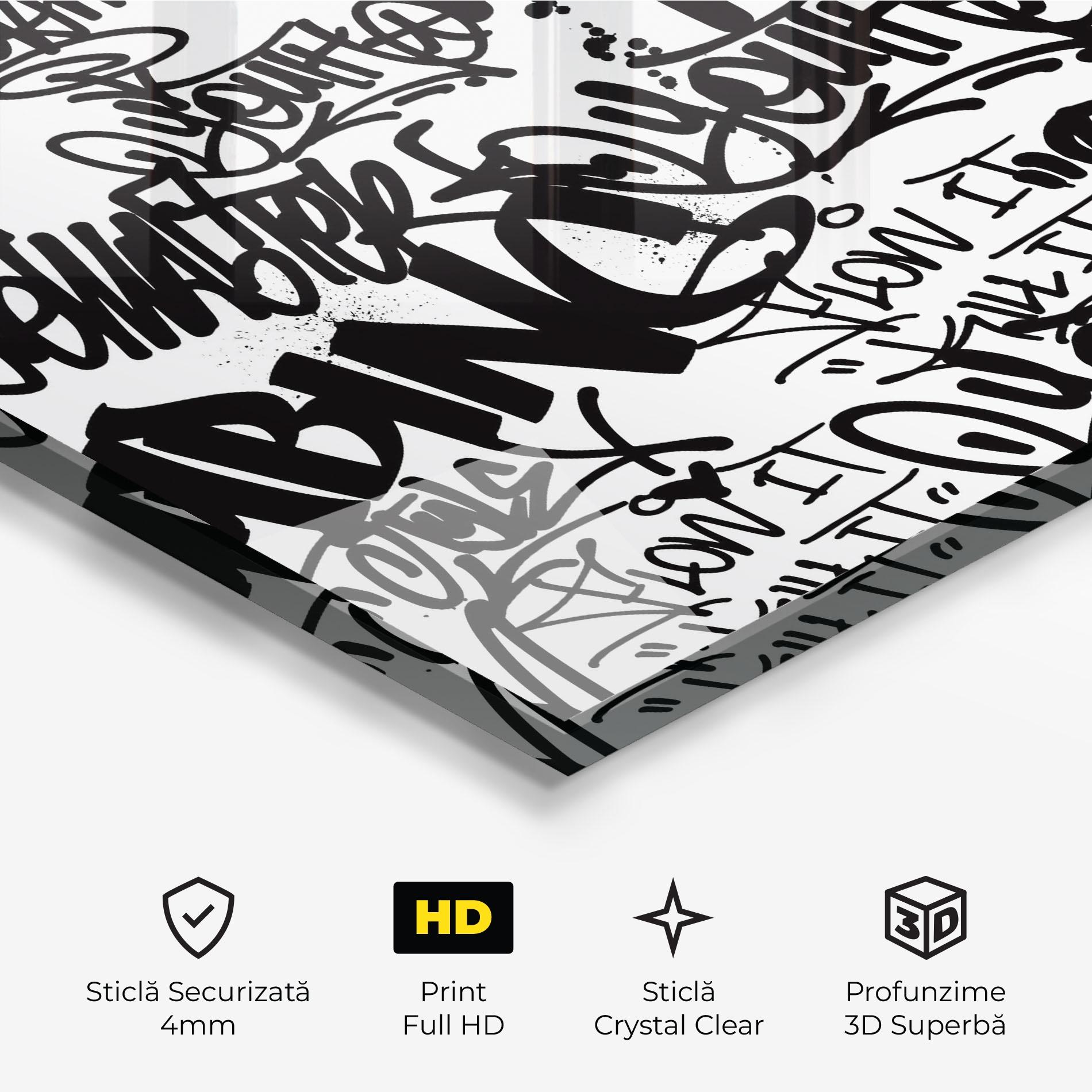 Tablou Sticla Black Tags mockup 3