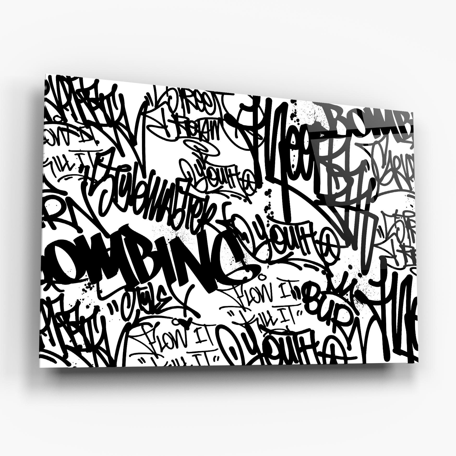 Tablou Sticla Black Tags mockup 6