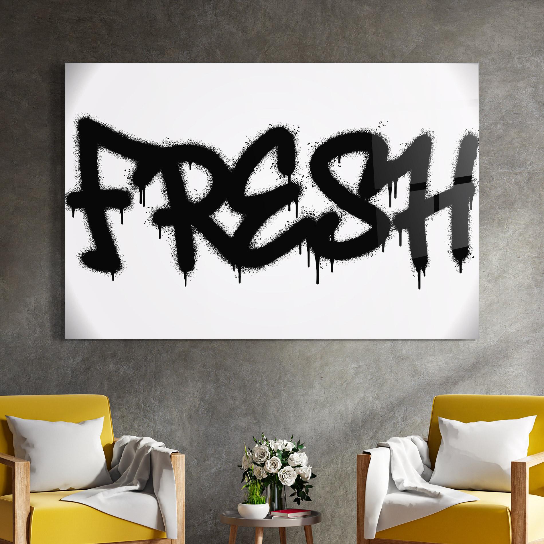 Tablou Sticla Fresh Spray mockup 4
