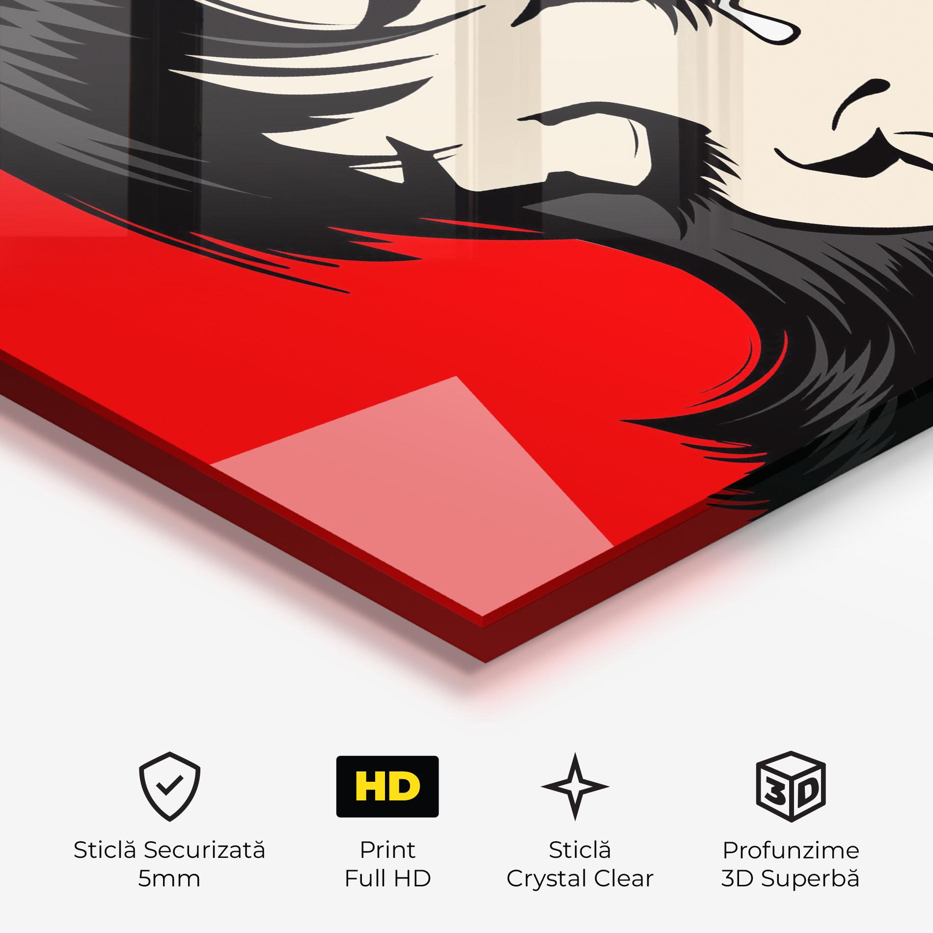 Tablou Sticla Pop Crying mockup 3