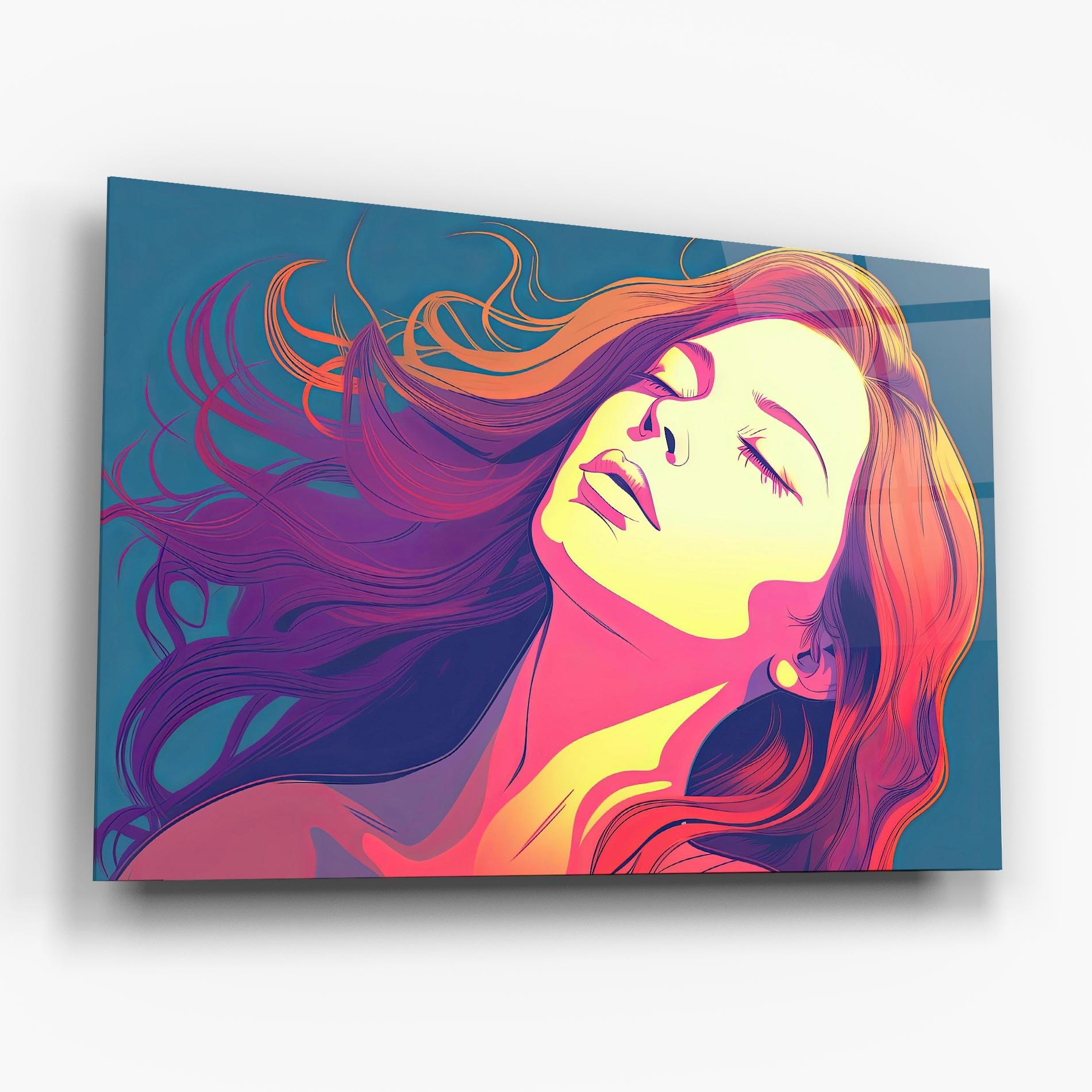 Tablou Sticla Long Pop Hair mockup 6