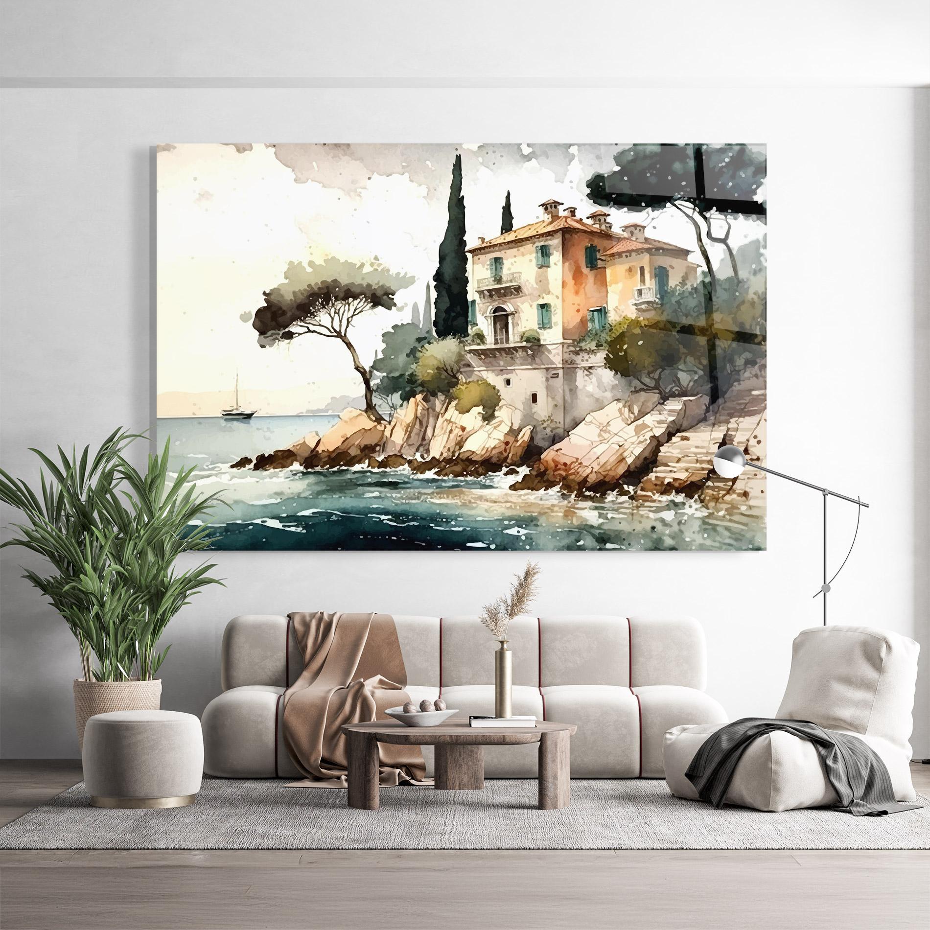 Tablou Sticla Stunning Painting mockup 9