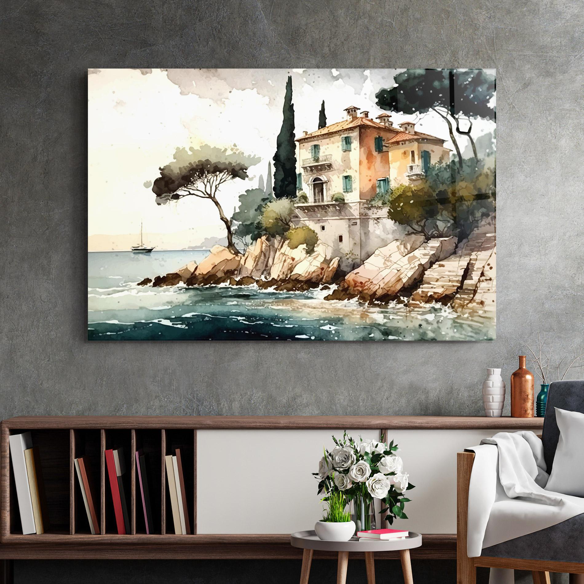 Tablou Sticla Stunning Painting mockup 2