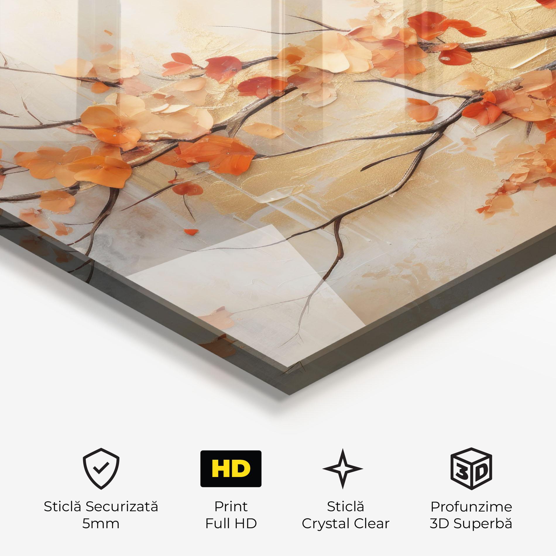 Tablou Sticla Autumn Nature Art mockup 3