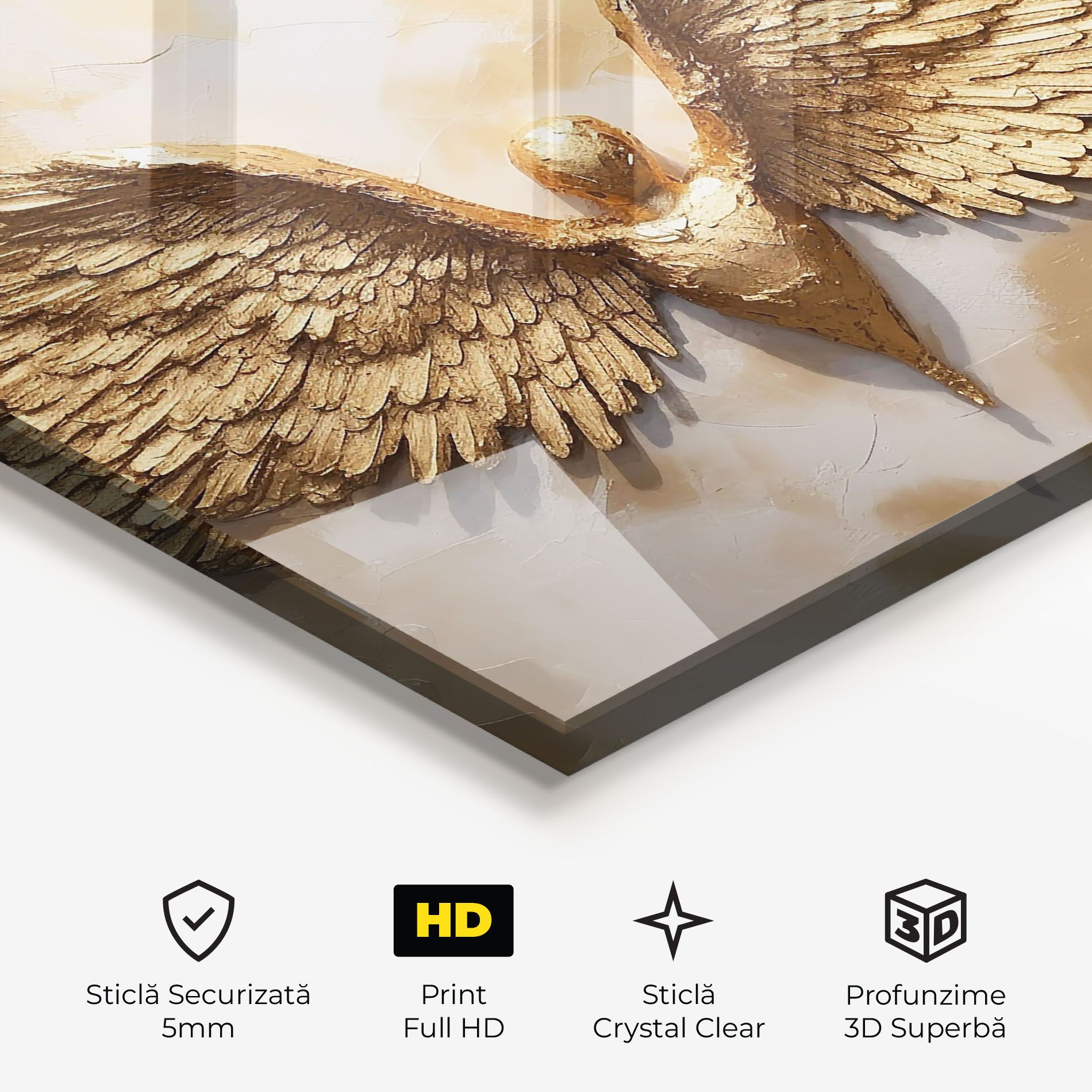 Beautiful Gold Wings mockup 3