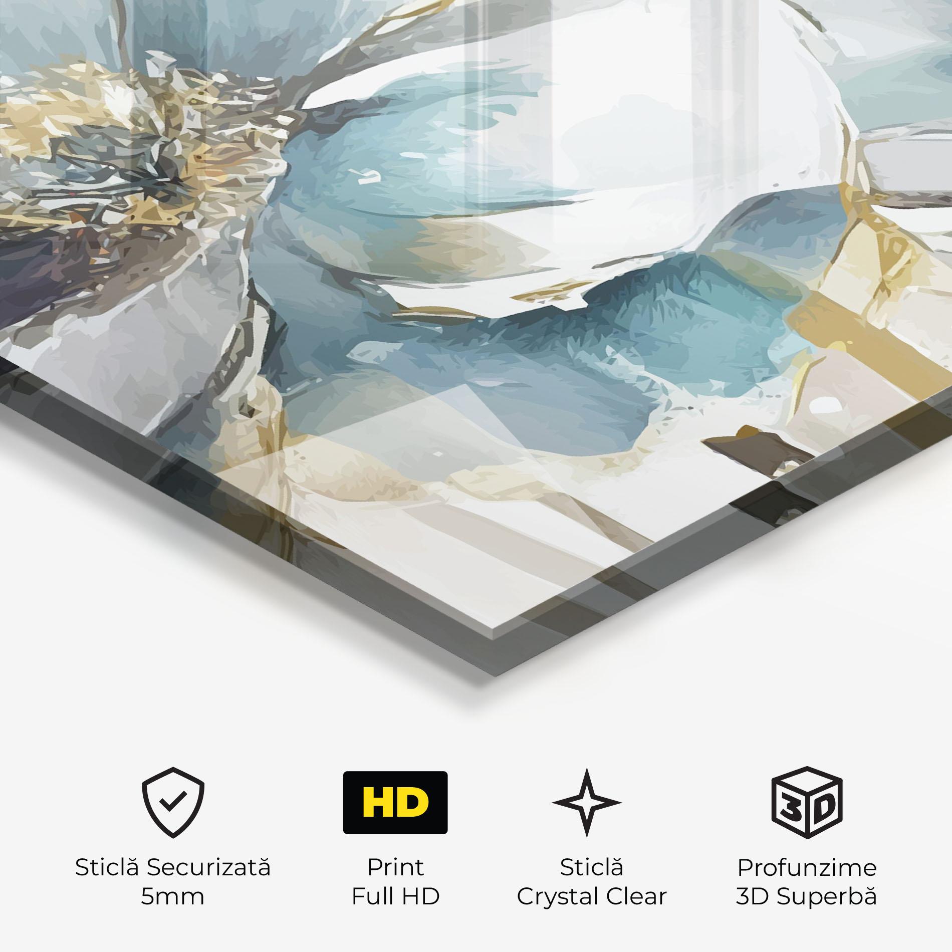 Tablou Sticla Flower Mix Art mockup 3