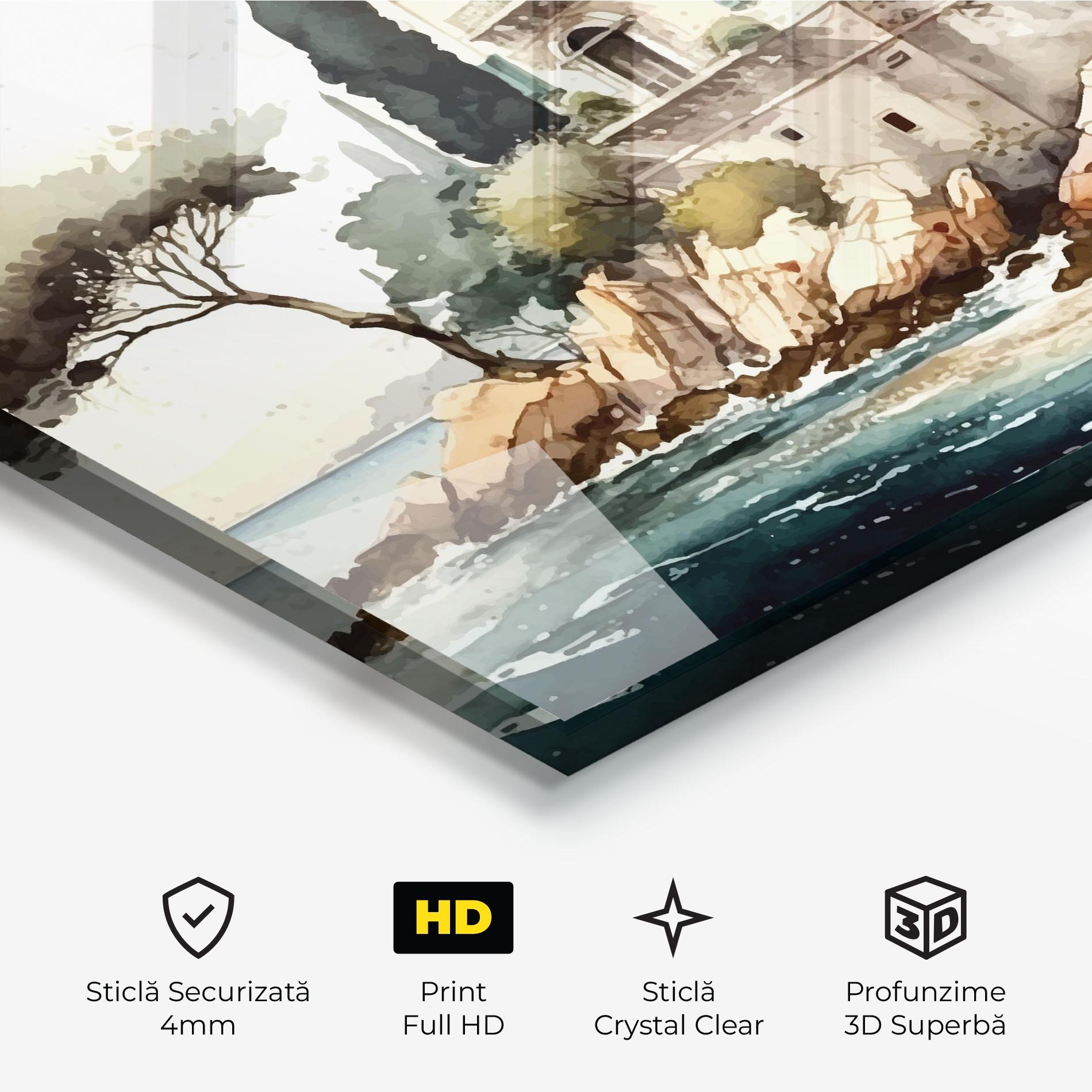 Tablou Sticla Stunning Painting mockup 3