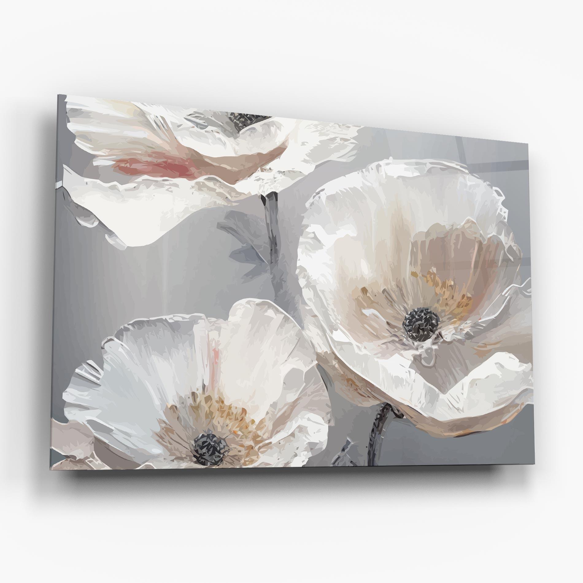 Tablou Sticla Cream Mix Flower mockup 6