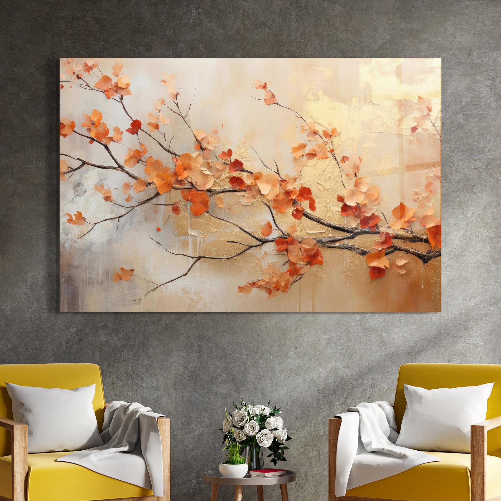 Tablou Sticla Autumn Nature Art mockup 4