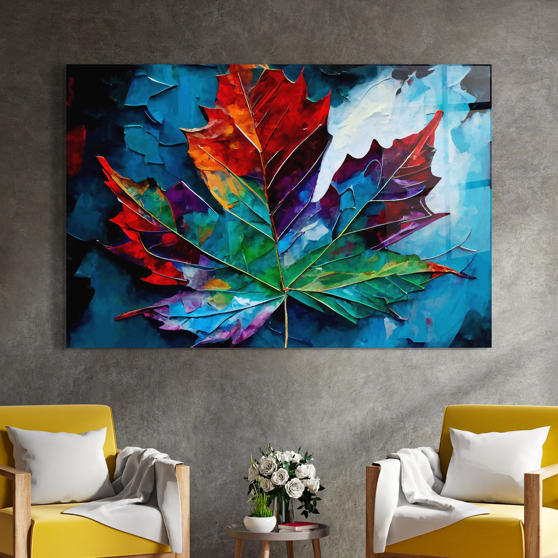 Colorful Leaf Mix mockup 4