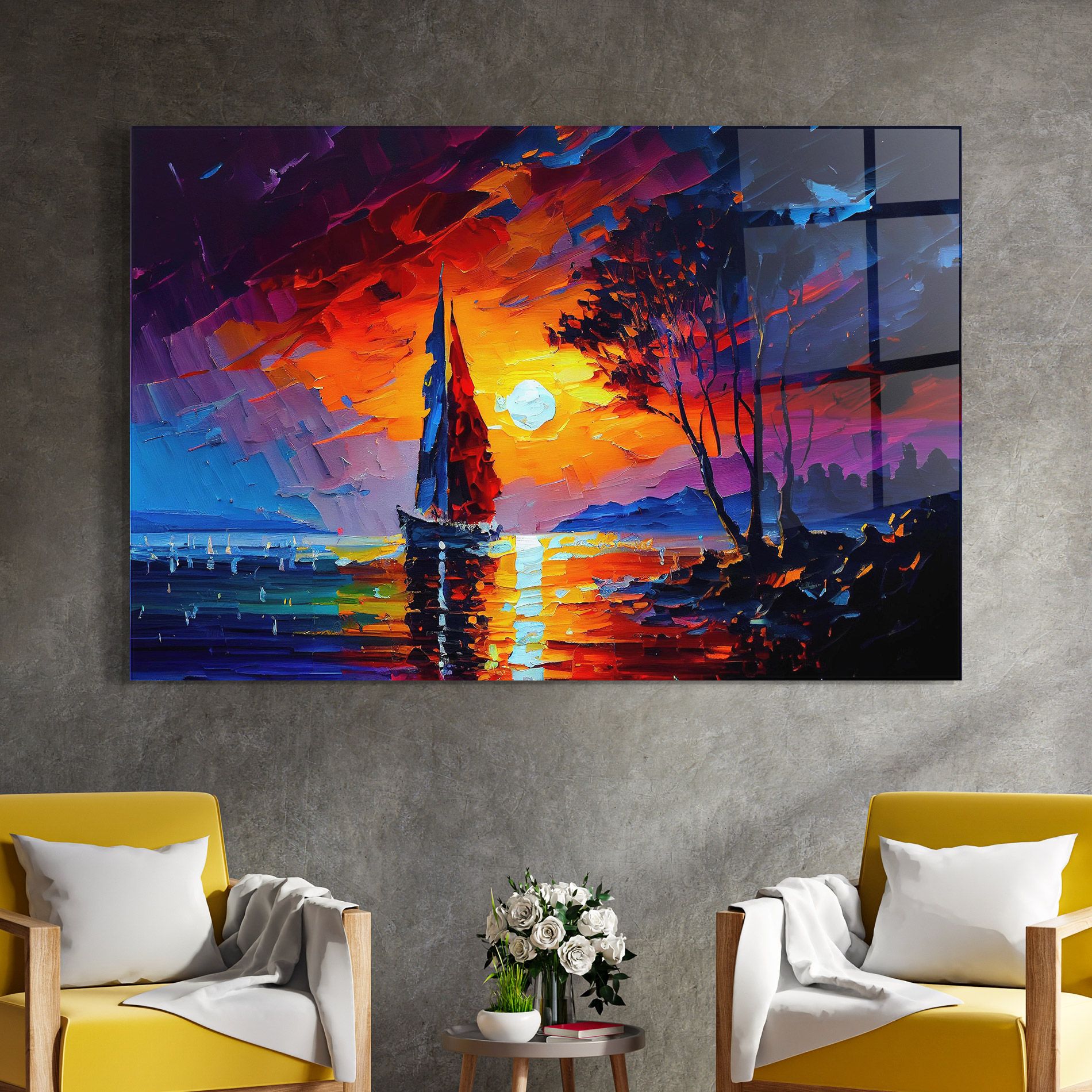Sailboat Painting mockup 4
