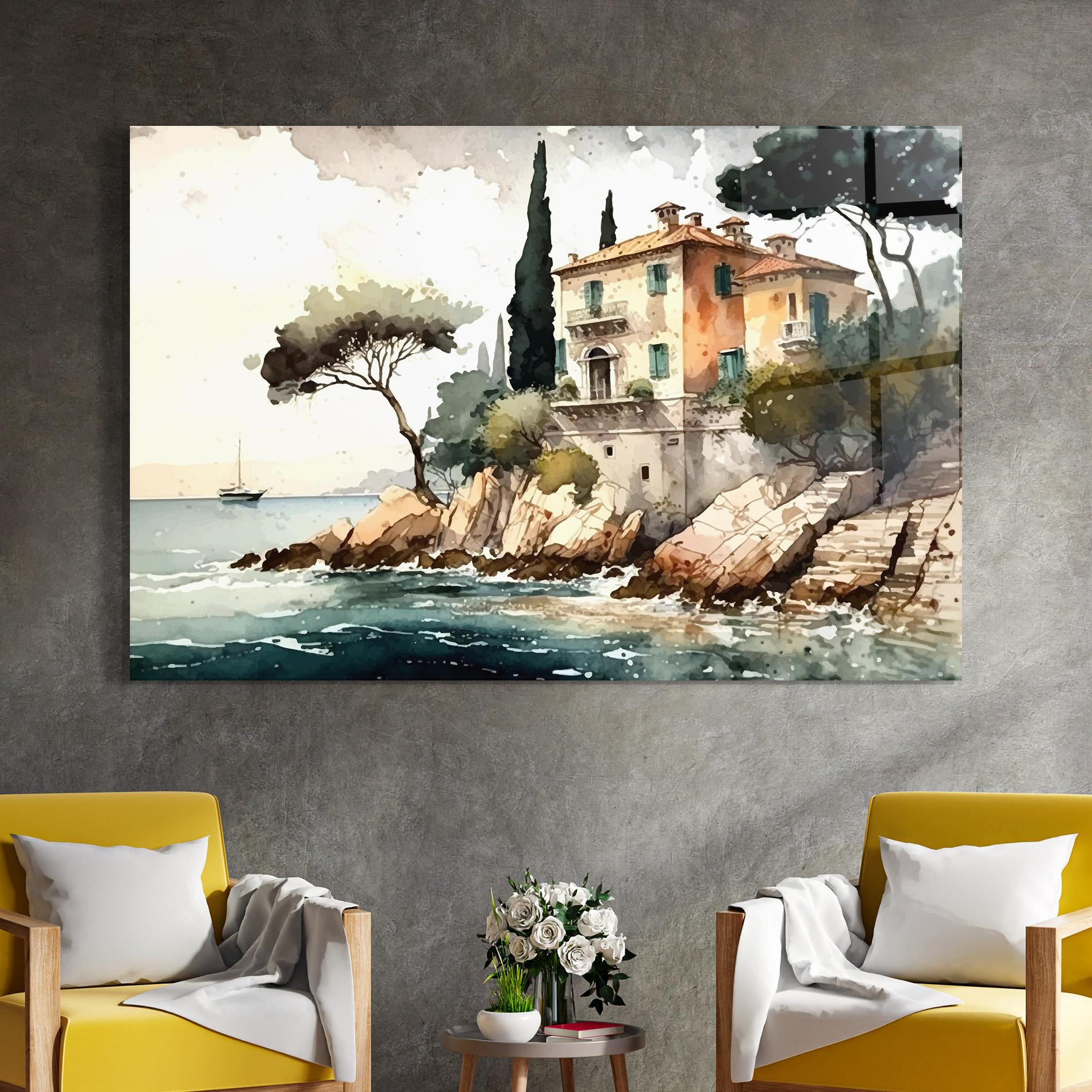 Tablou Sticla Stunning Painting mockup 4