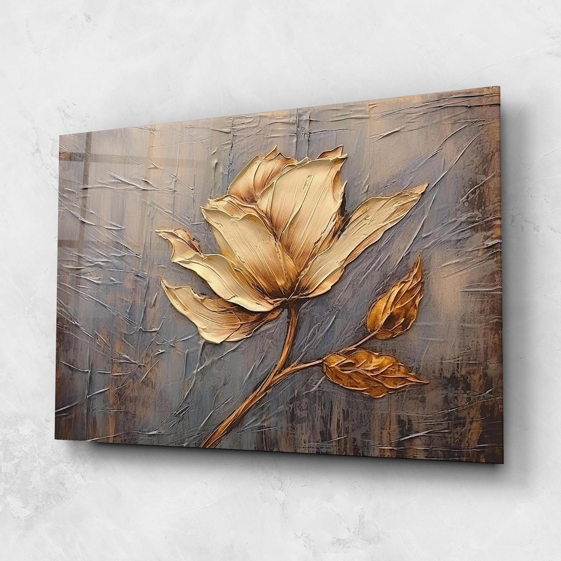 Cream Rose On Blue mockup 1