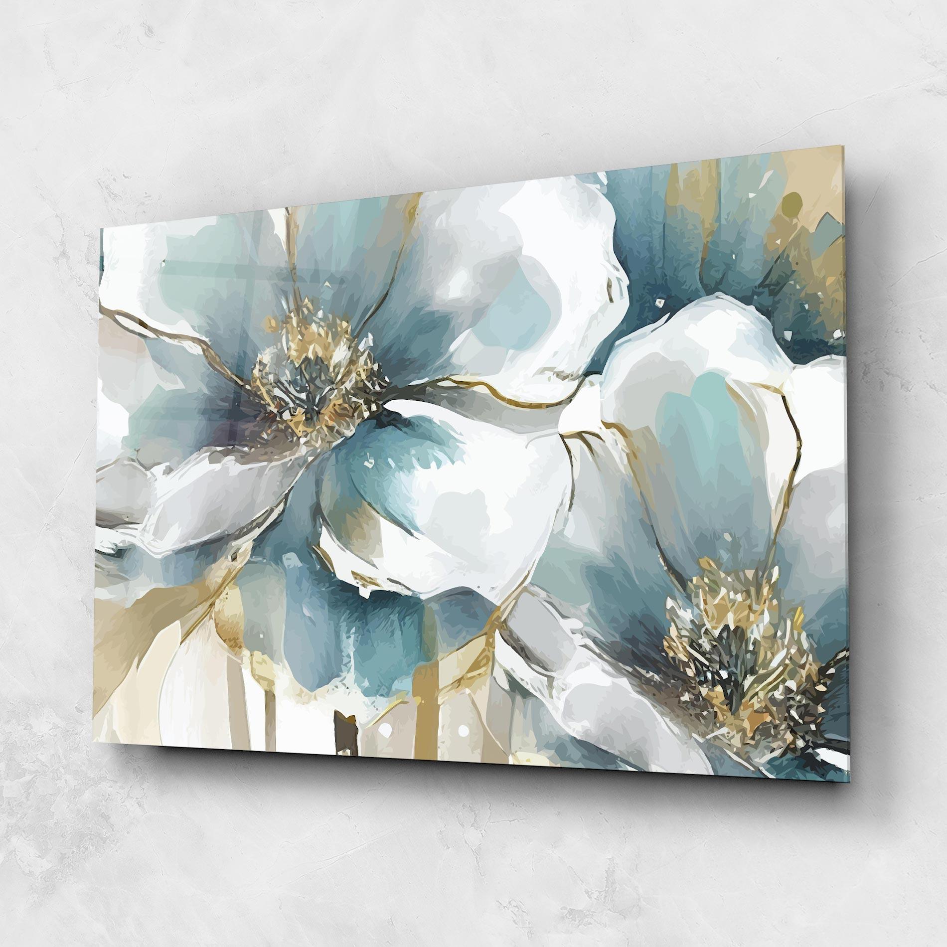 Tablou Sticla Flower Mix Art mockup 1