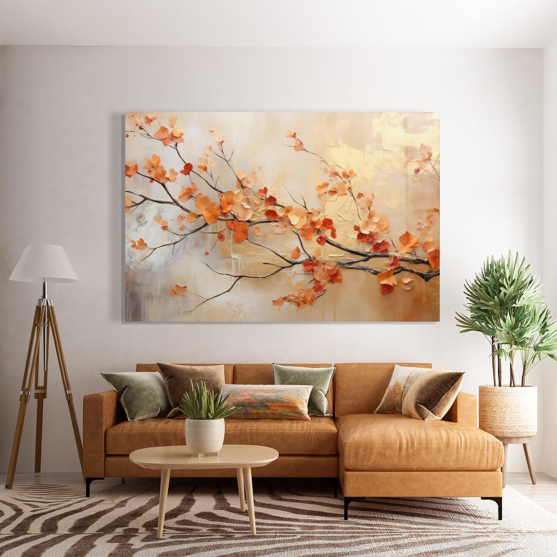 Tablou Sticla Autumn Nature Art mockup 7