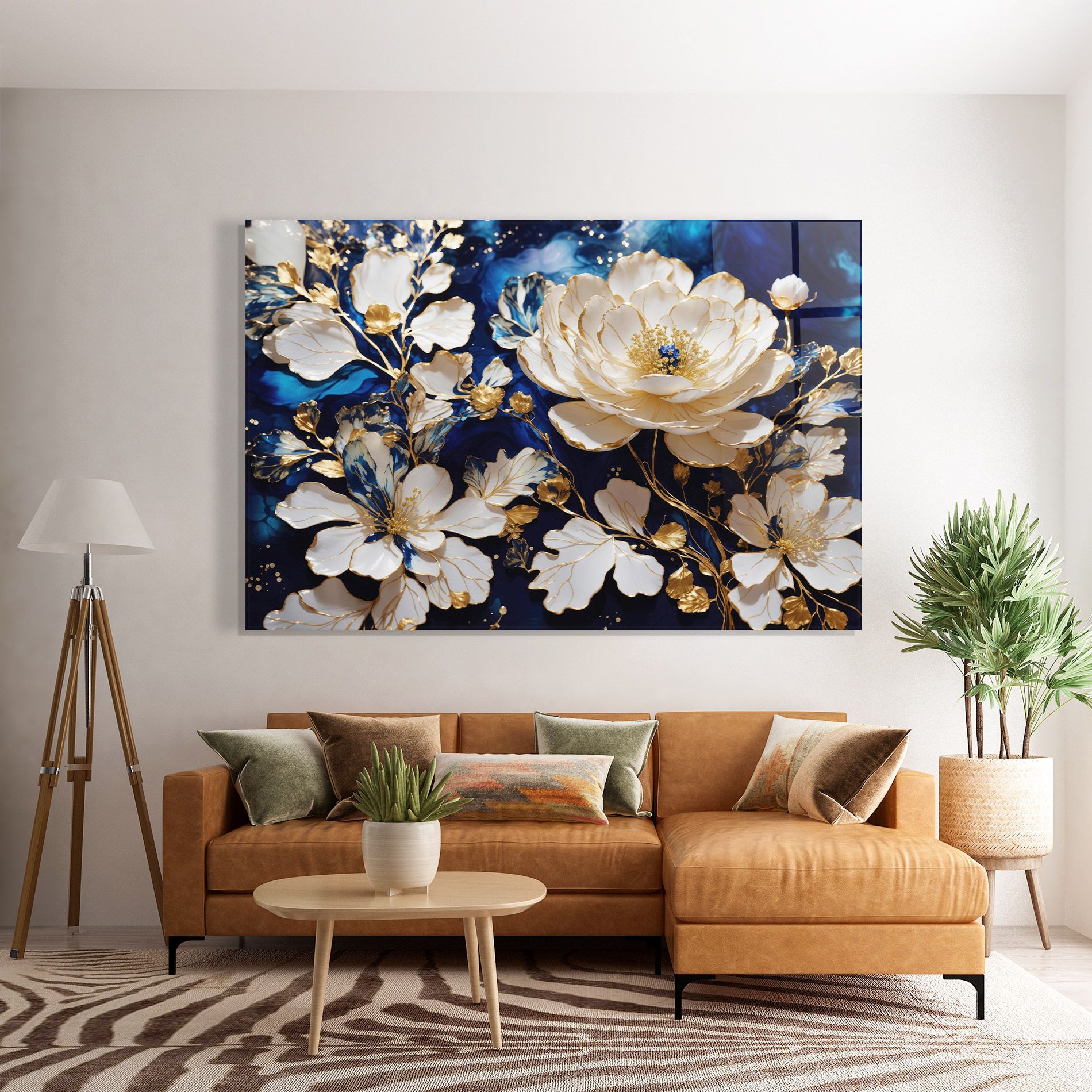 Beautiful Golden White Rose mockup 7