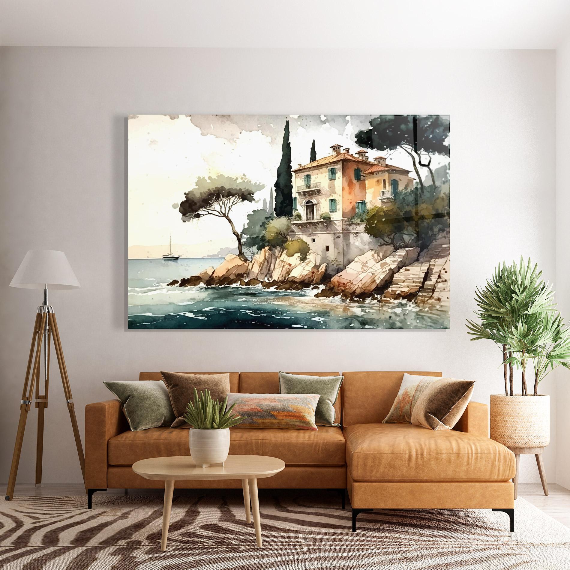 Tablou Sticla Stunning Painting mockup 7
