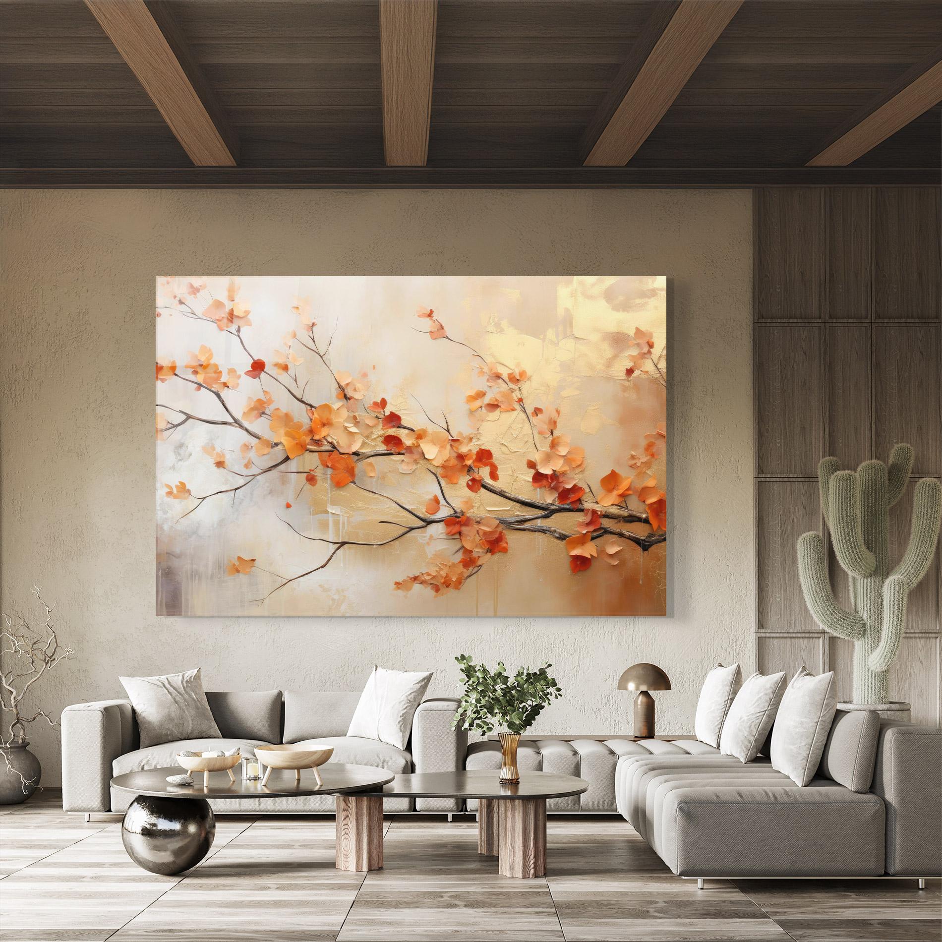 Tablou Sticla Autumn Nature Art mockup 8