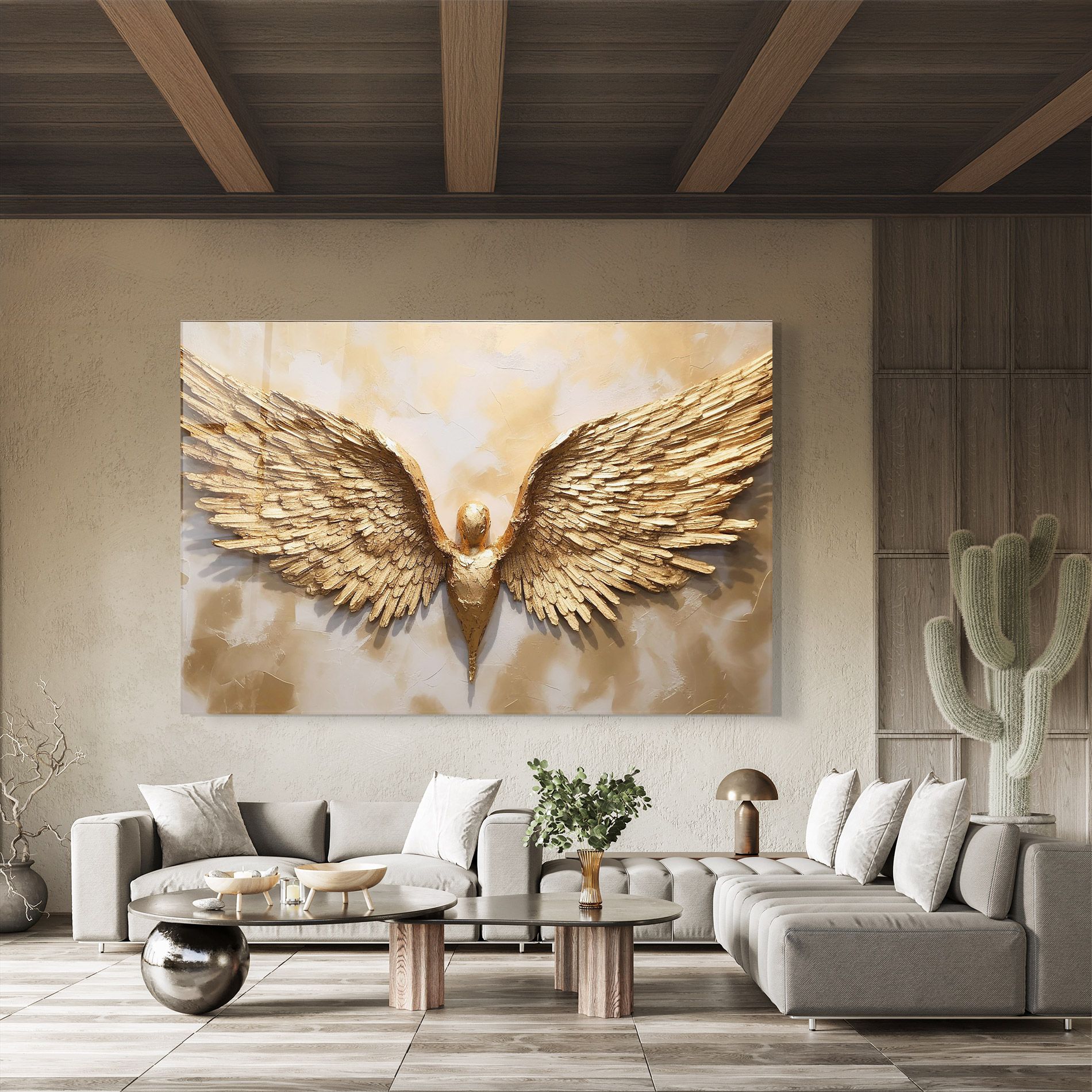 Beautiful Gold Wings mockup 8