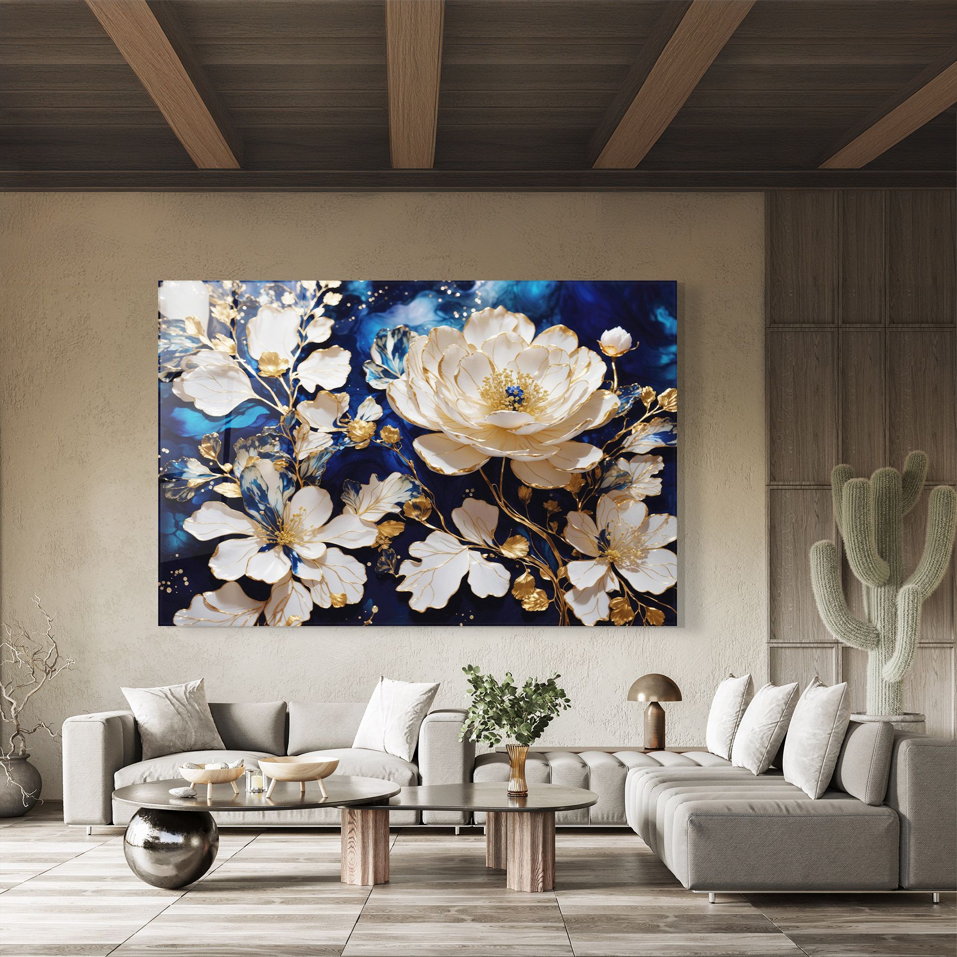 Beautiful Golden White Rose mockup 8