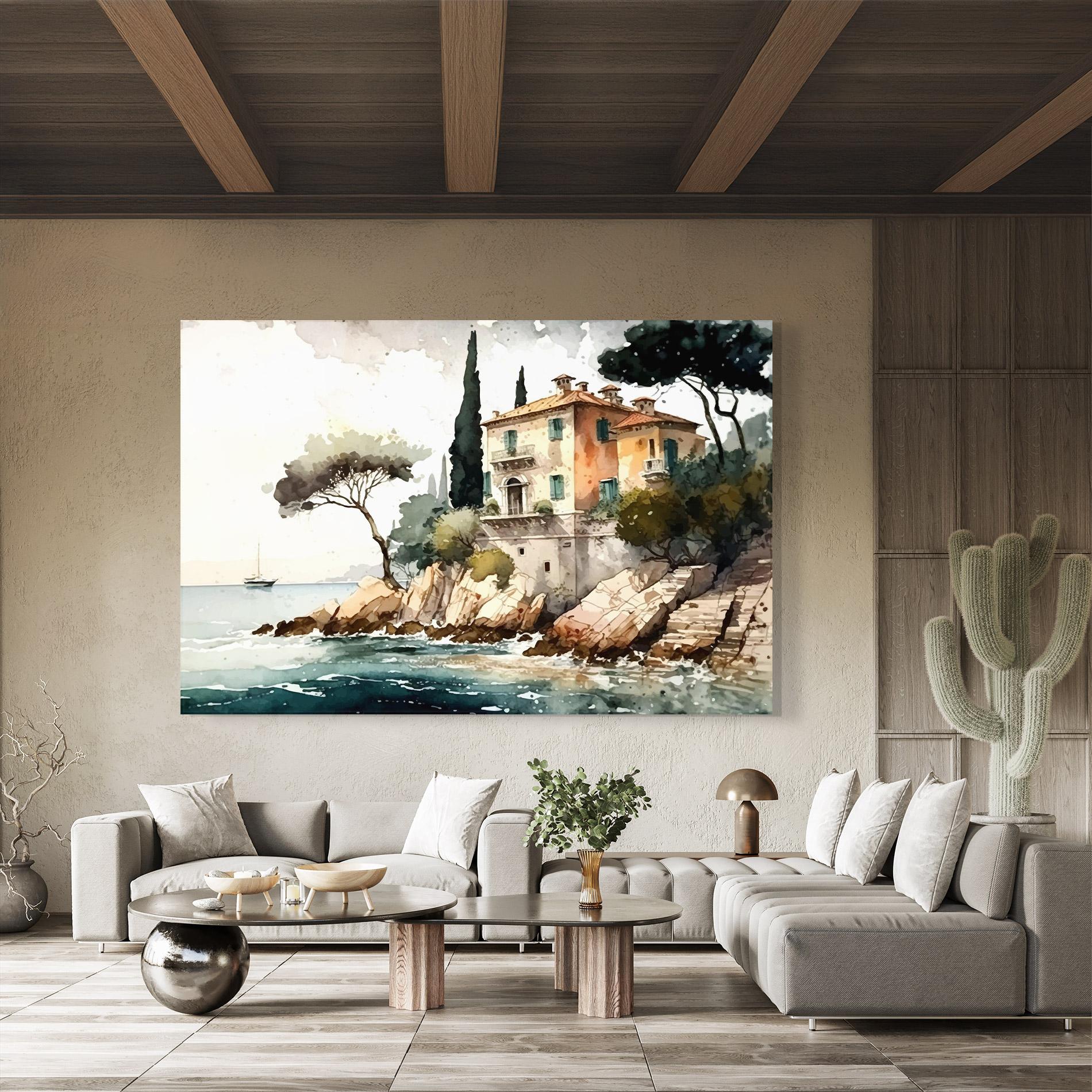 Tablou Sticla Stunning Painting mockup 8